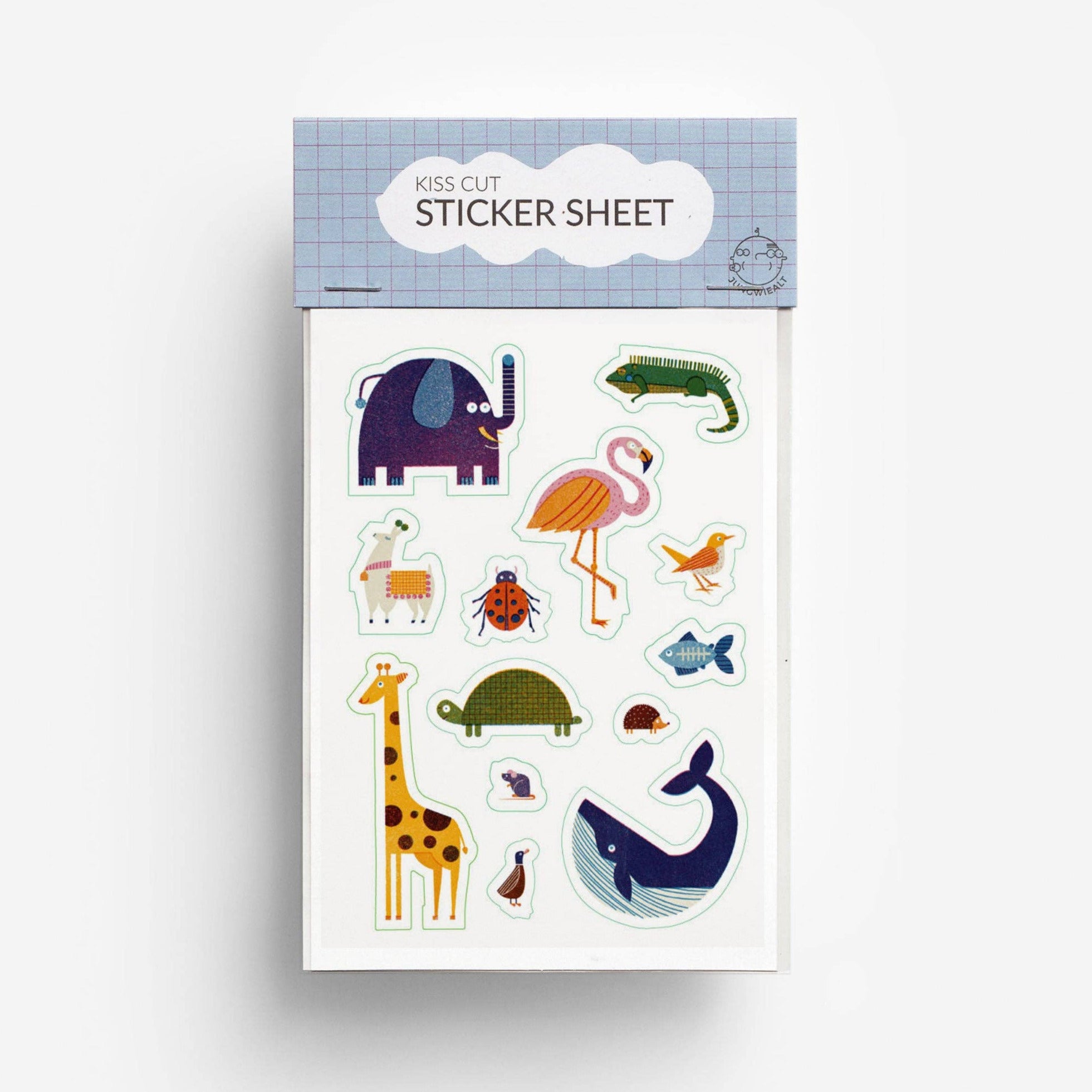 Animals Kiss Cut Sticker Sheet -Barbara Dziadosz