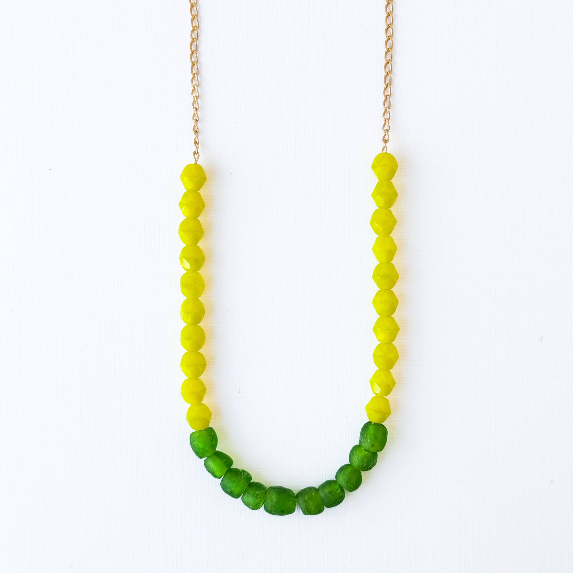 Recycled African Glass And Mixed Bead Necklace