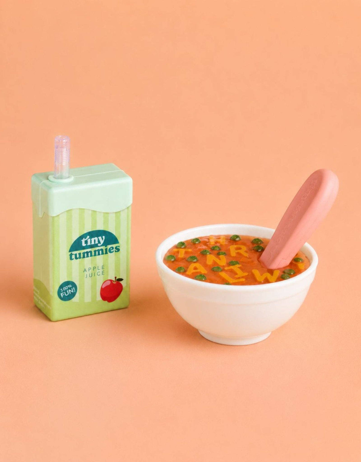 Tiny Tummies Set - Alphabet Soup Bowl & Juice Box