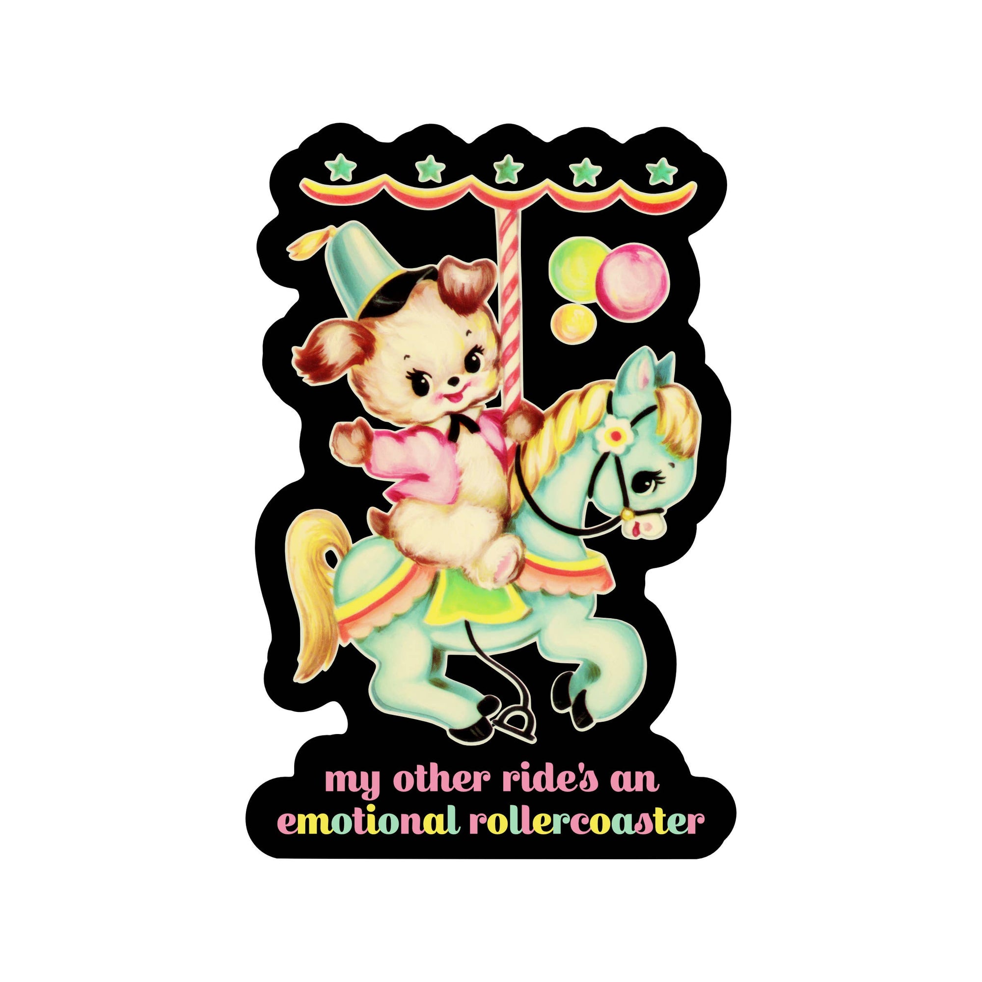 Emotional Rollercoaster Vinyl Sticker