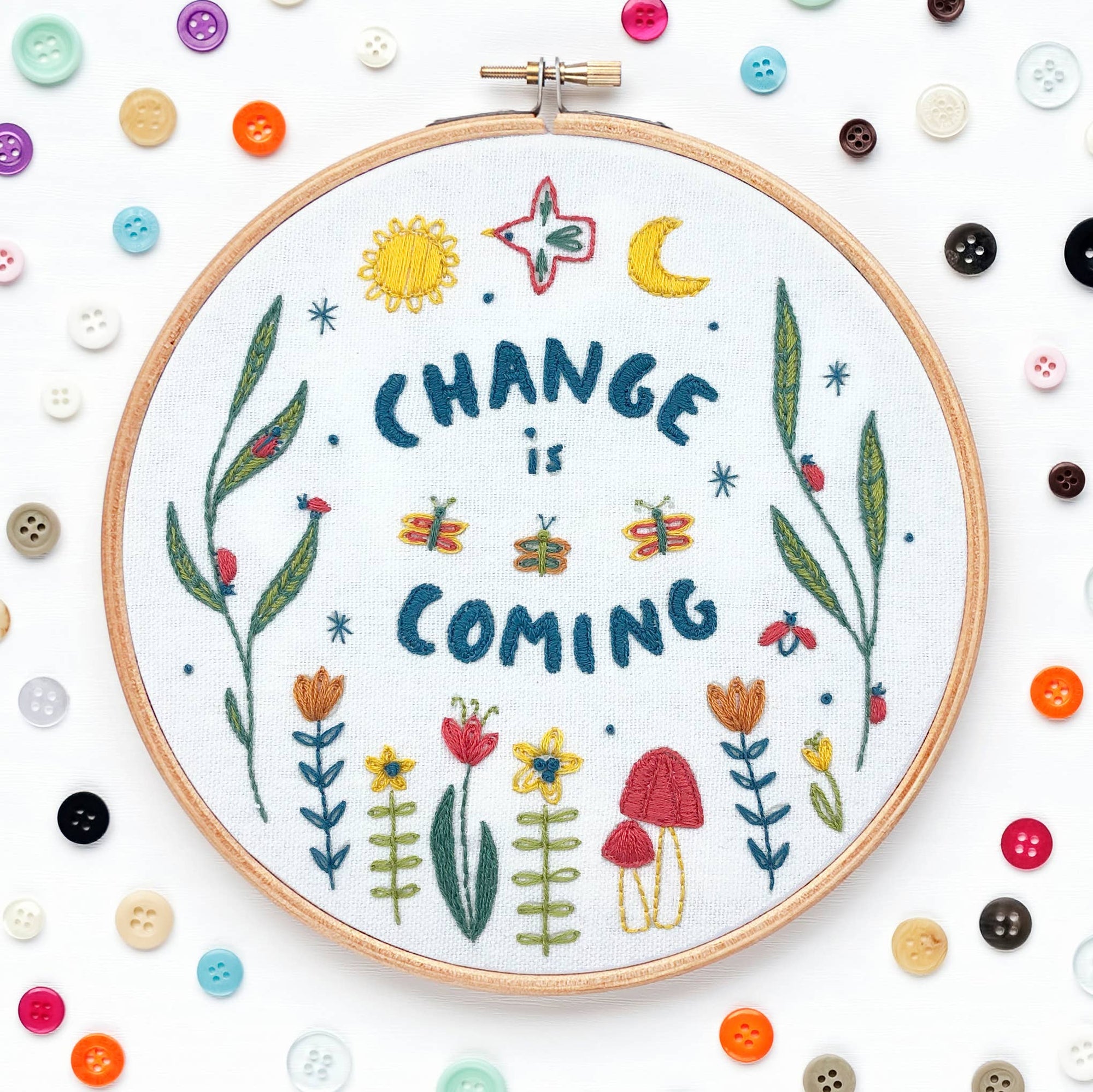 Change is Coming Embroidery Kit