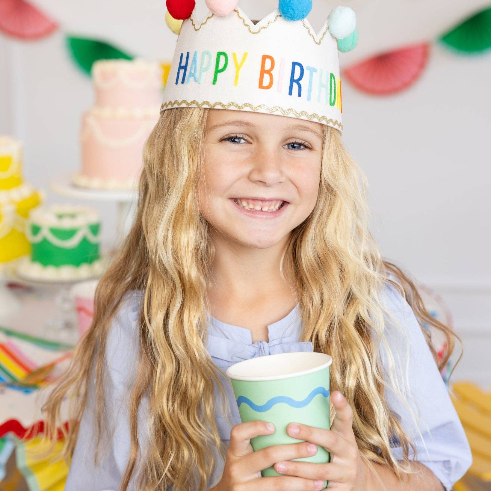 Happy Birthday Felt Crown