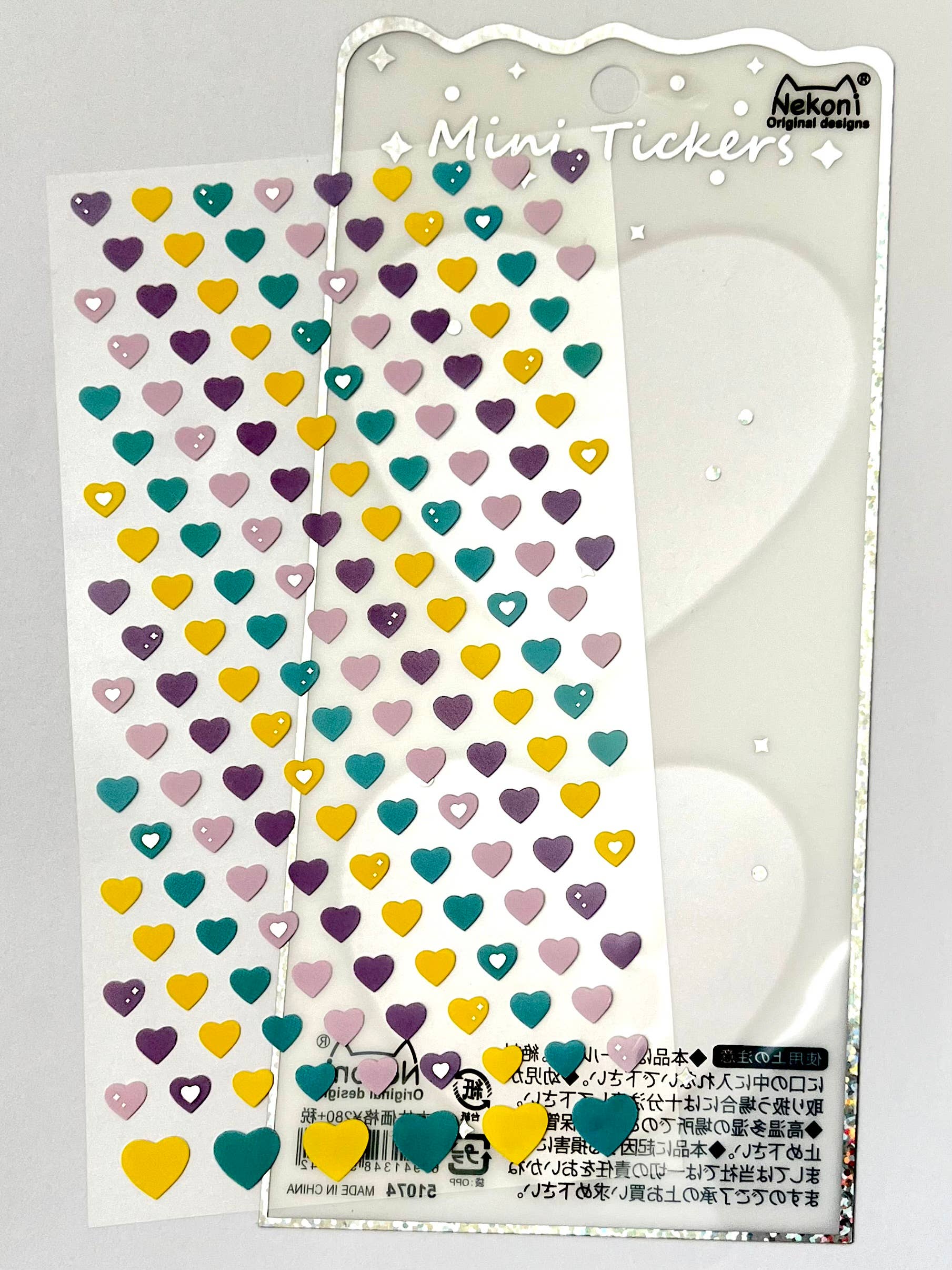 MINI COOL HEARTS STICKERS