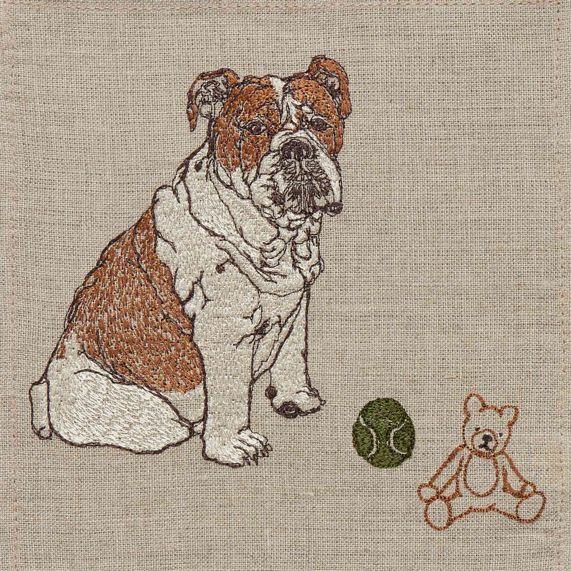 Dogs and Toys Cocktail Napkin Set -set of 4