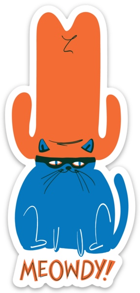 Meowdy Western Cat Sticker