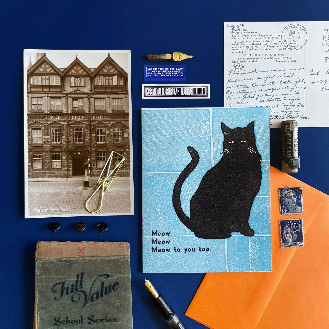 Meow Meow Meow - Letterpress Card