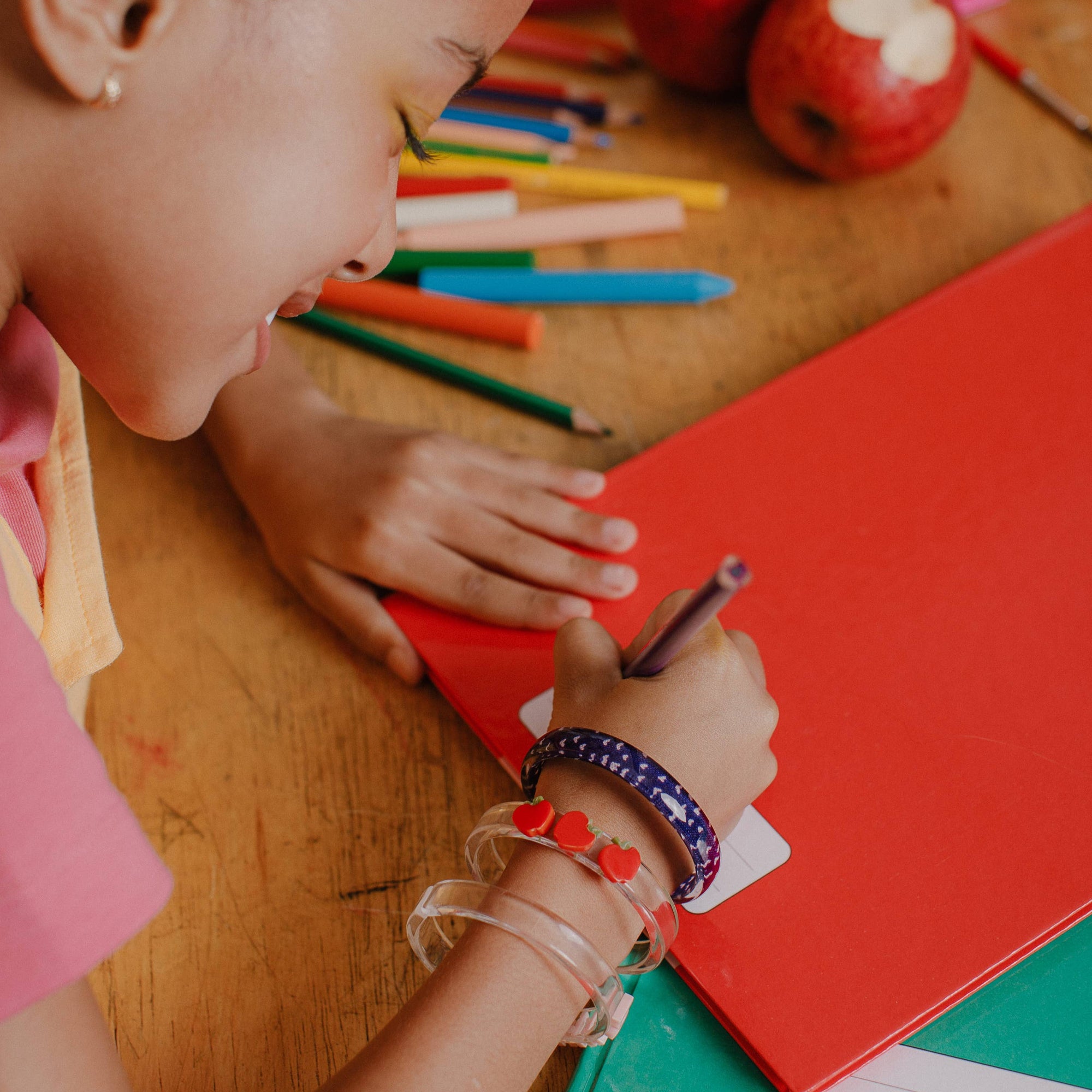 Apple Be Kind Bangles -Back to School