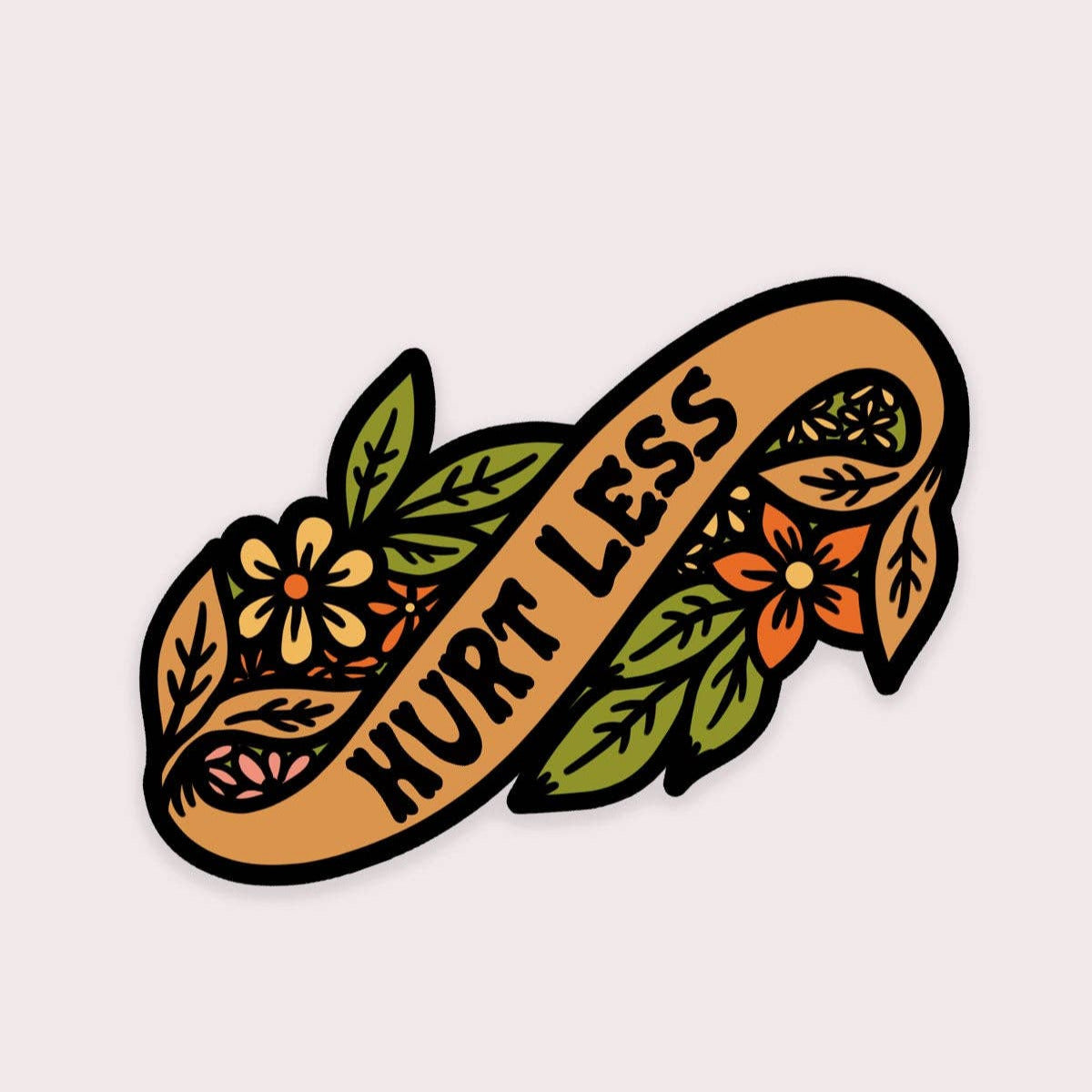 Hurt Less Vinyl Sticker