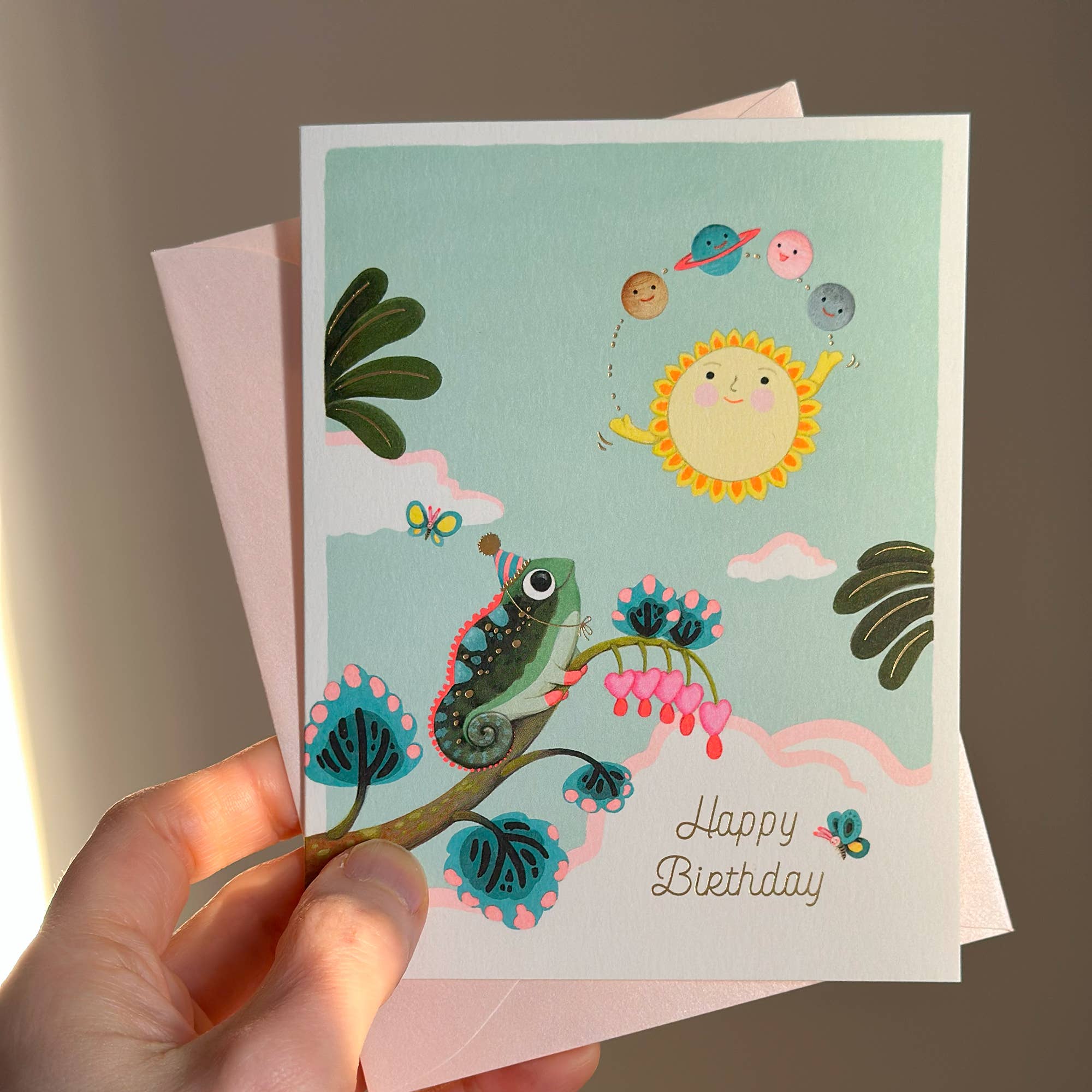 Solar Juggle Birthday Card