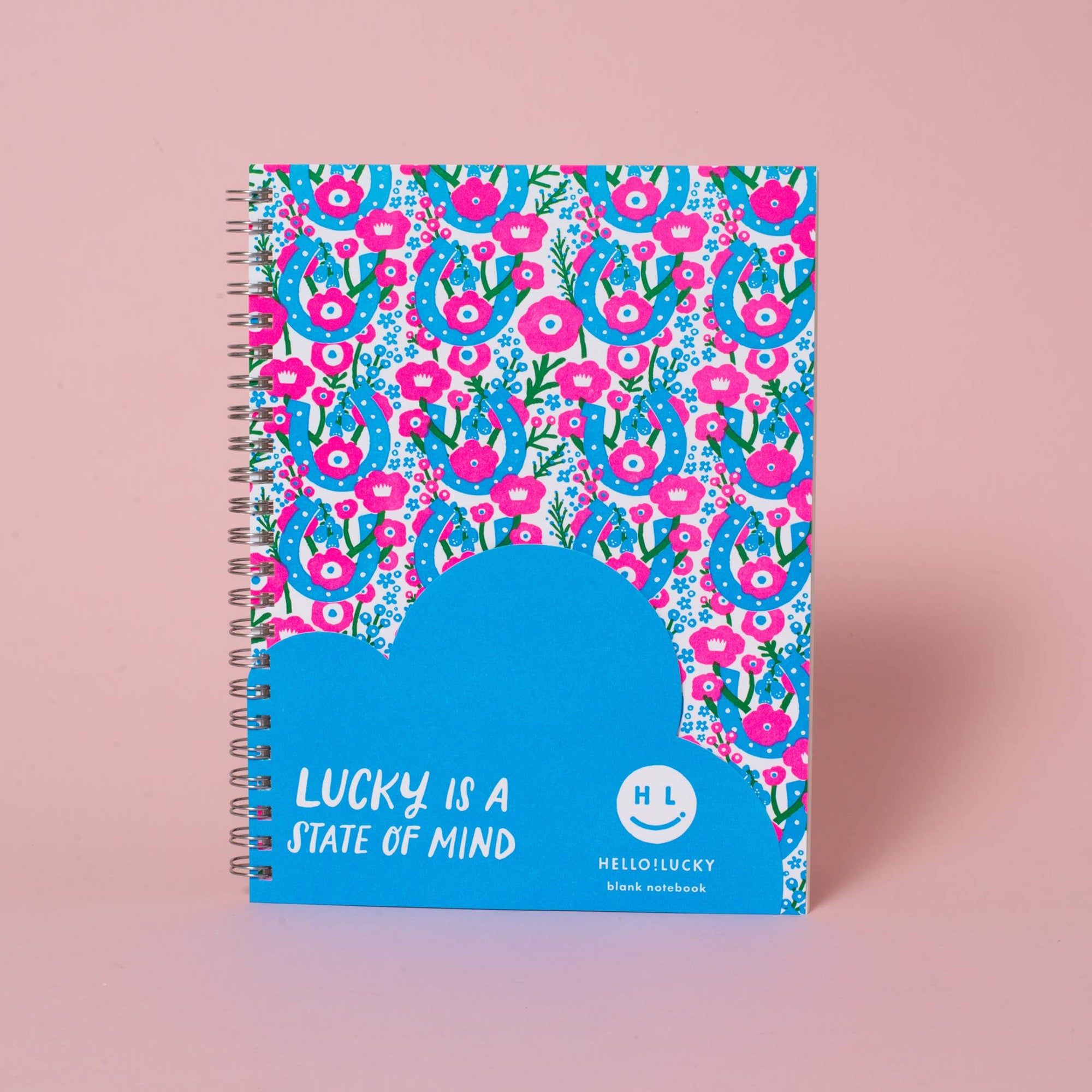 Lucky Horseshoes Blank Letterpress Notebook by Hello!Lucky