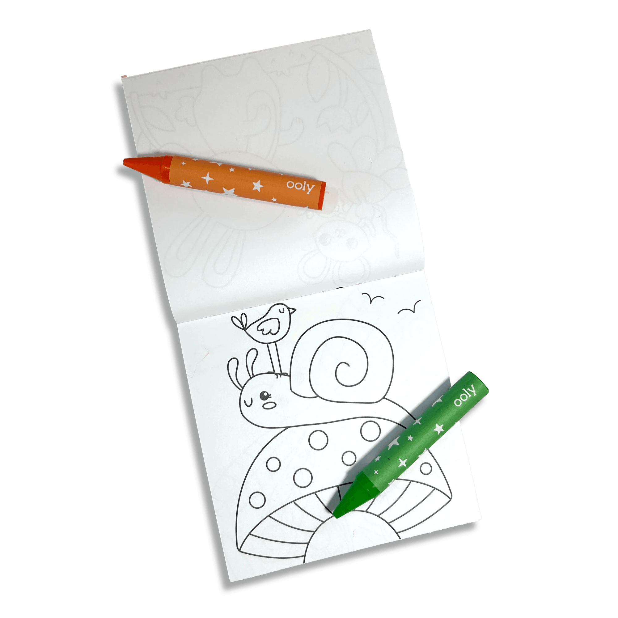 Carry Along! Coloring Book and Crayon Set - Garden Pals