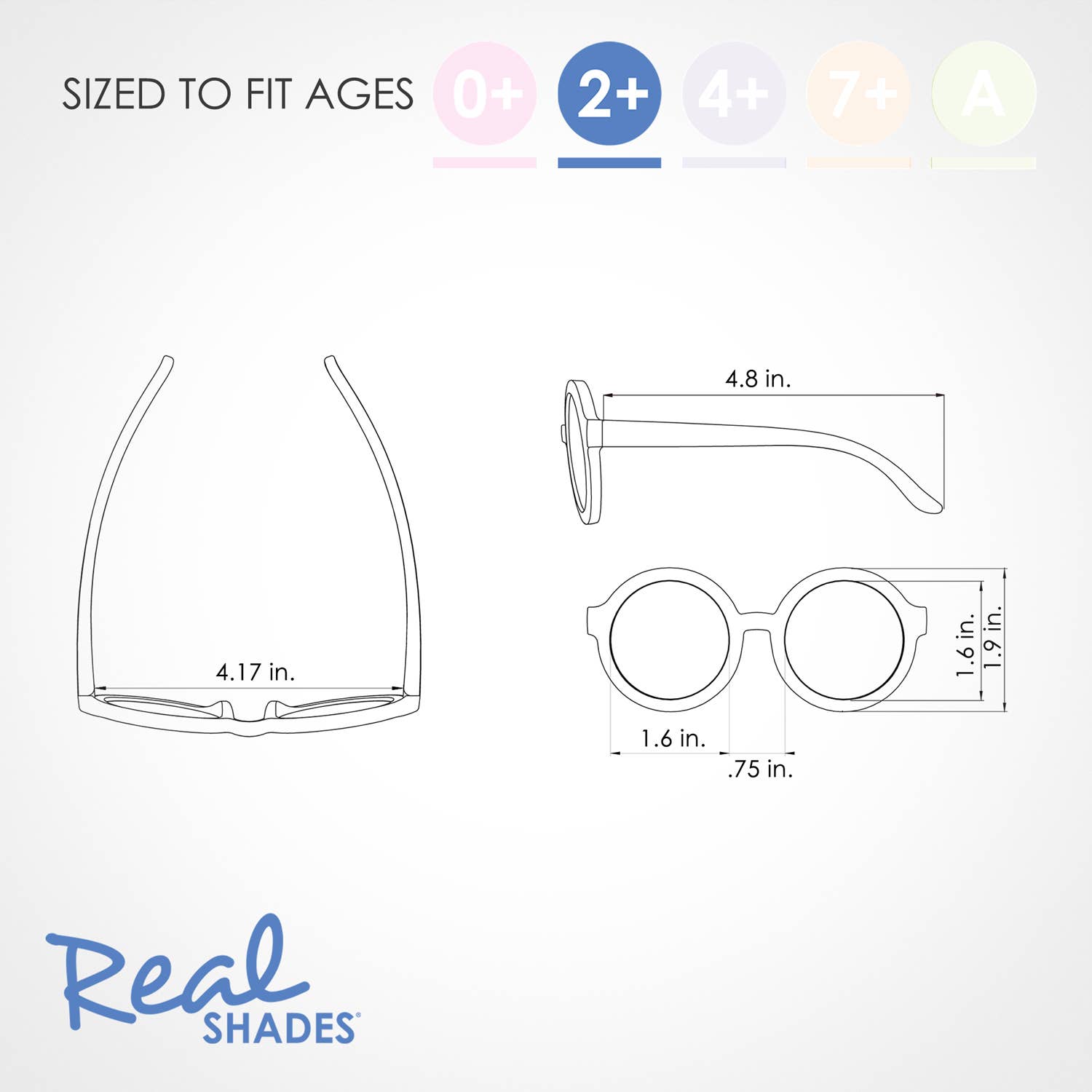 Vibe Flexible Toddler Sunglasses for Ages 2+