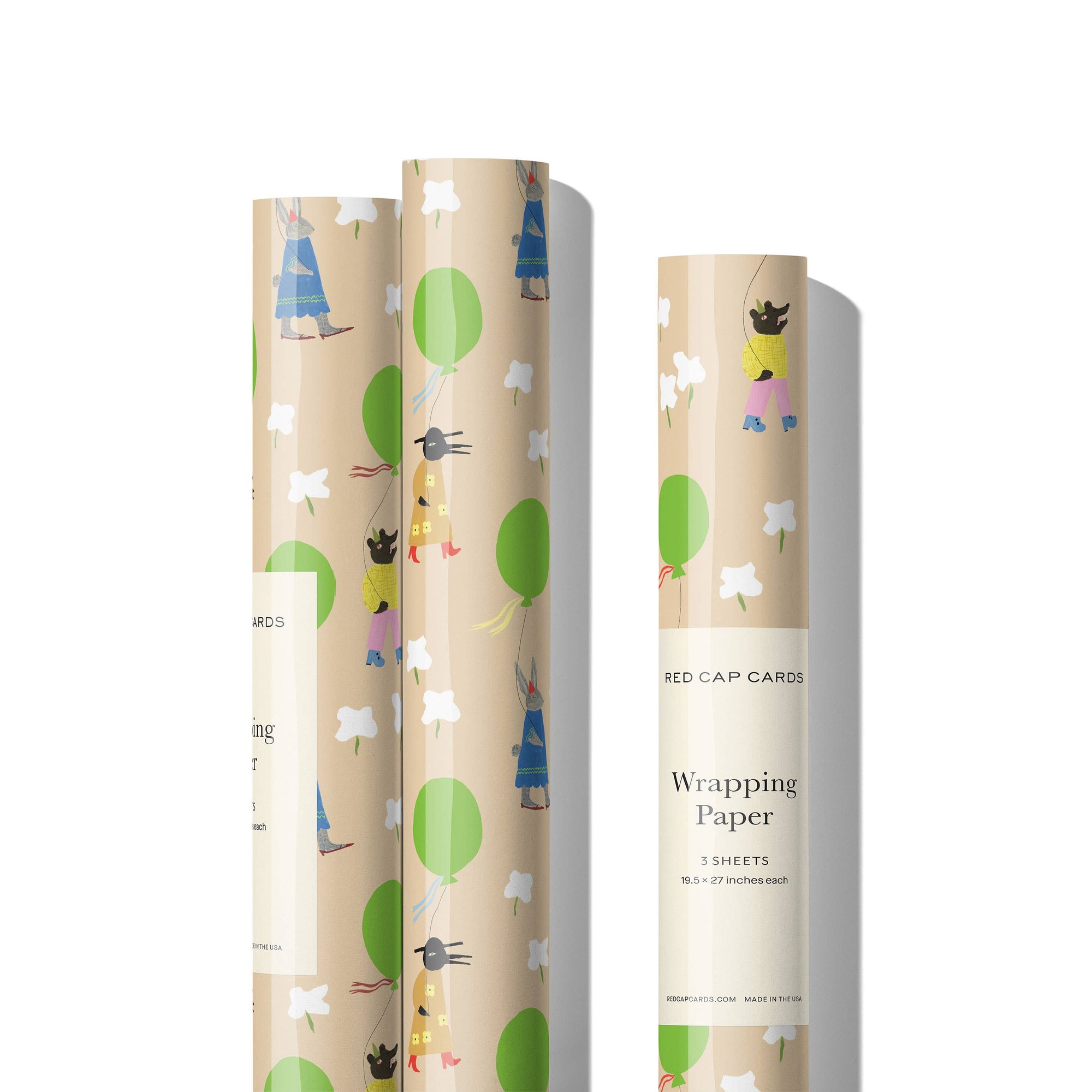 Birthday March birthday wrapping papers -roll of 3 sheets