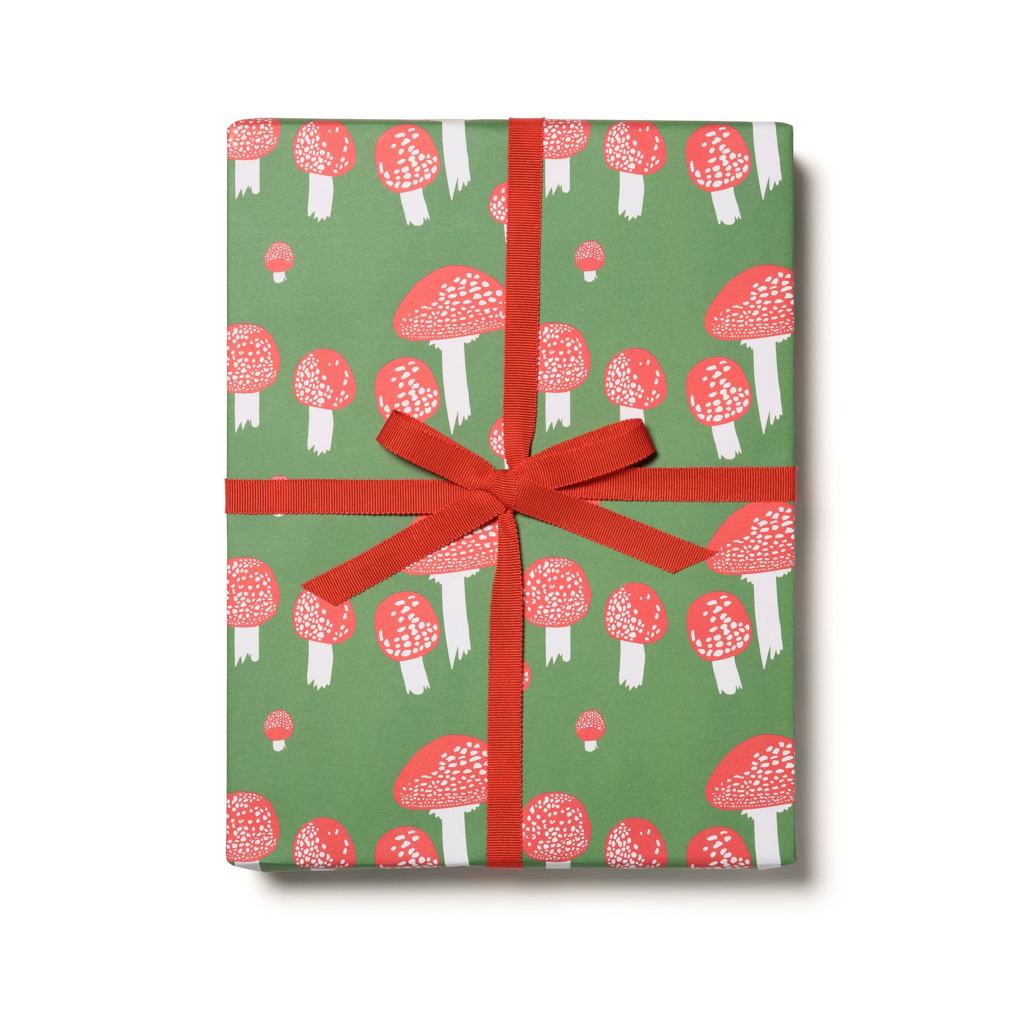 Festive Mushrooms wrapping paper -Single sheet