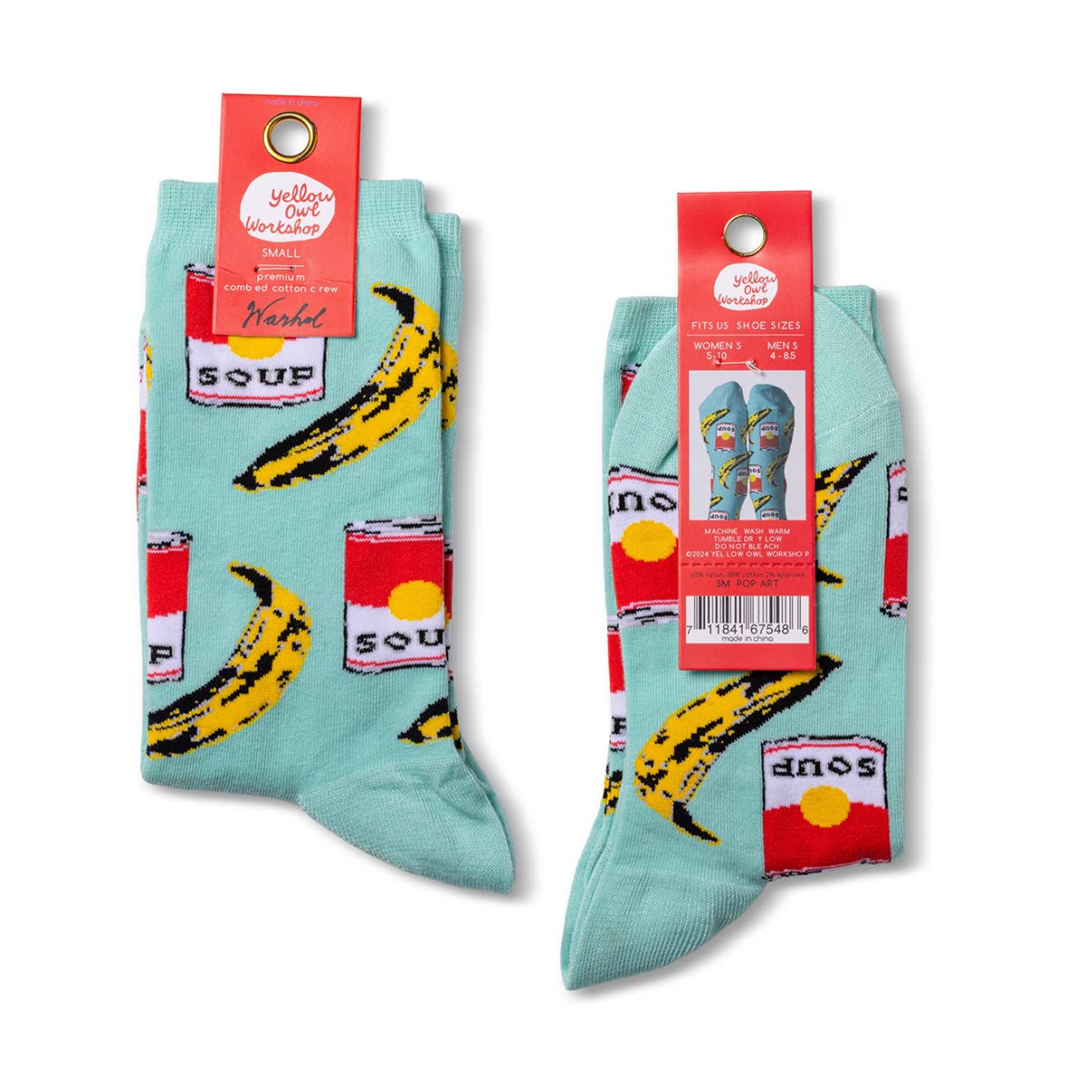 Pop Art - Small Crew Socks