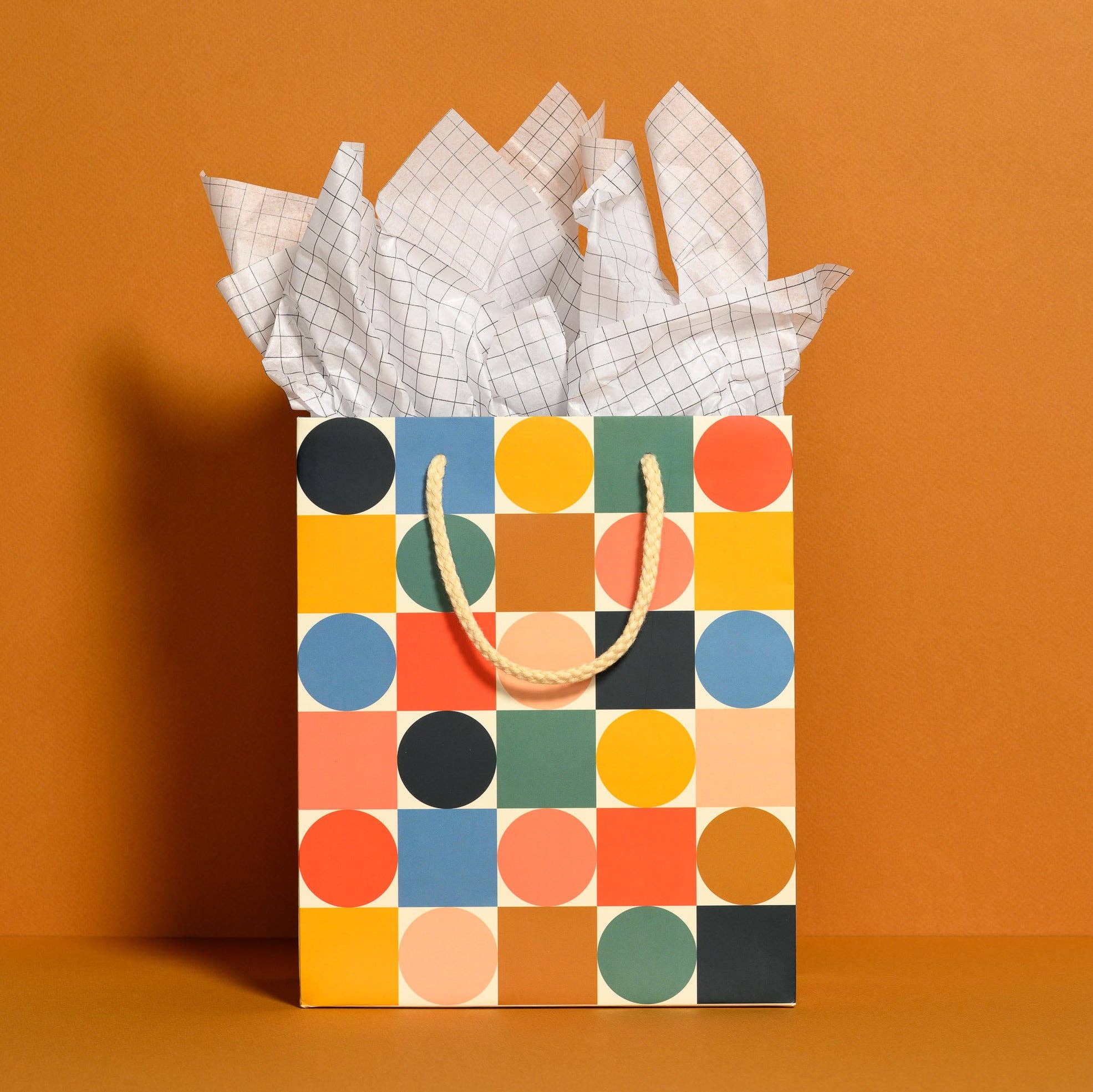 Grid tissue paper