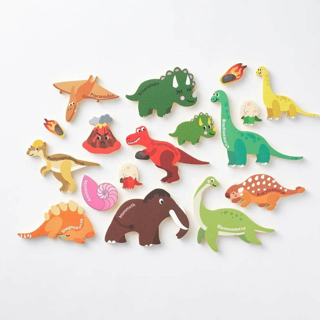 Creative Play Bath Stickers & Poster Set: Dinosaurs