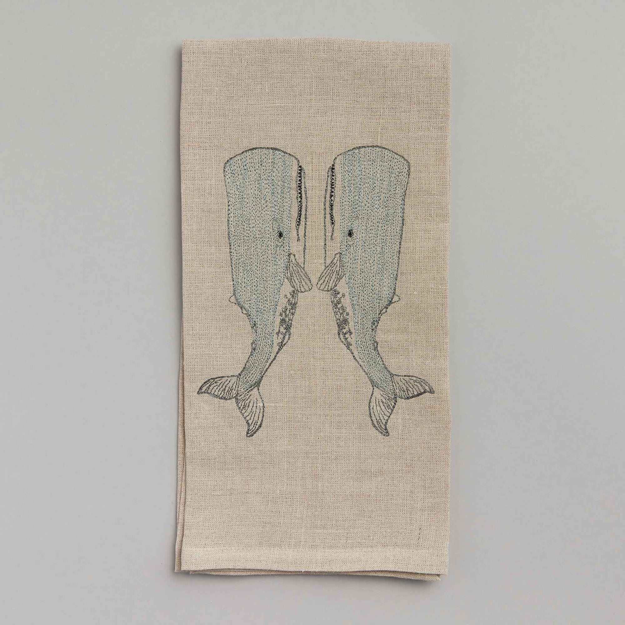 Whale Love Tea Towel