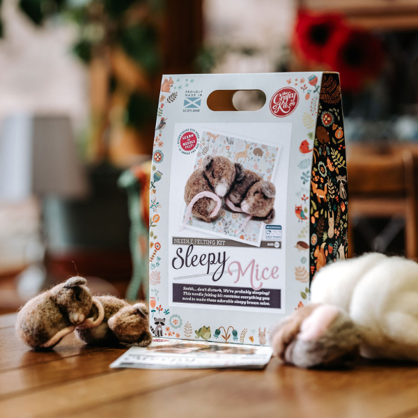 Sleepy Mice Needle Felting Craft Kit