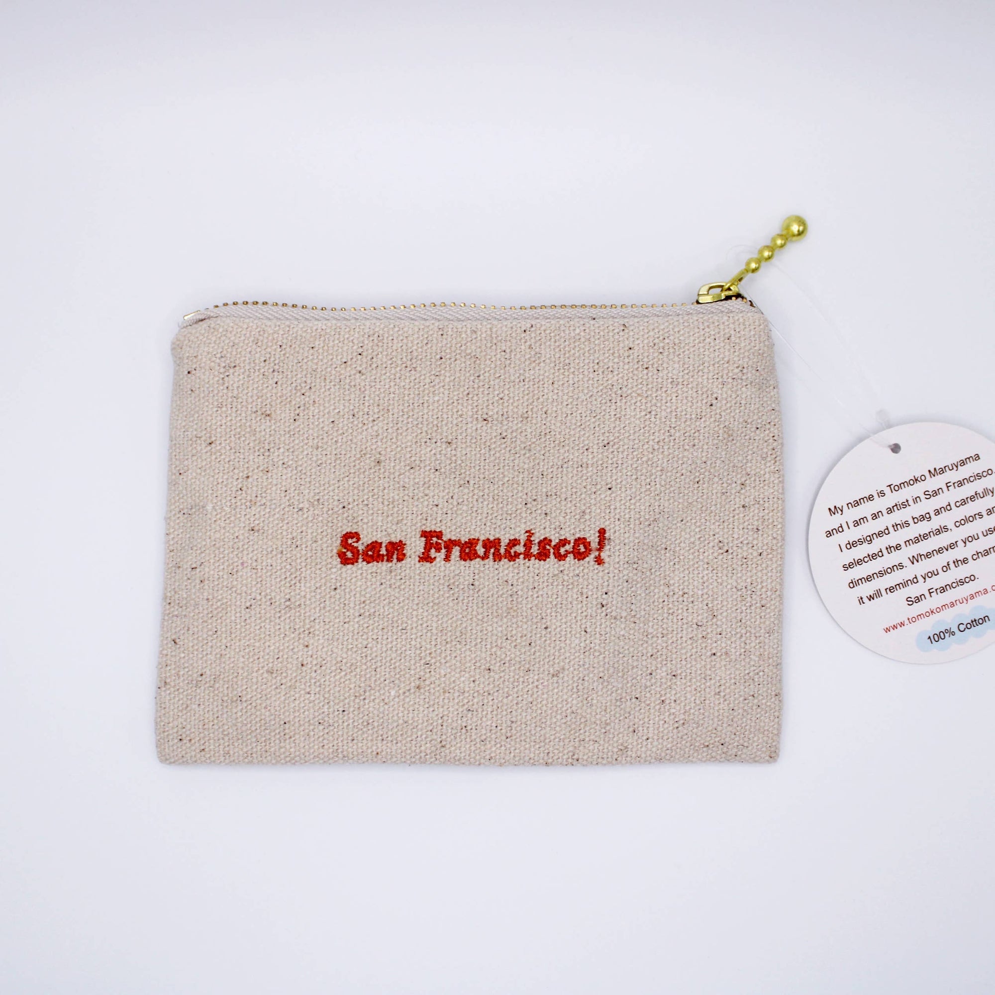 Embroidered San Francisco Golden Gate Twins Coin Purse