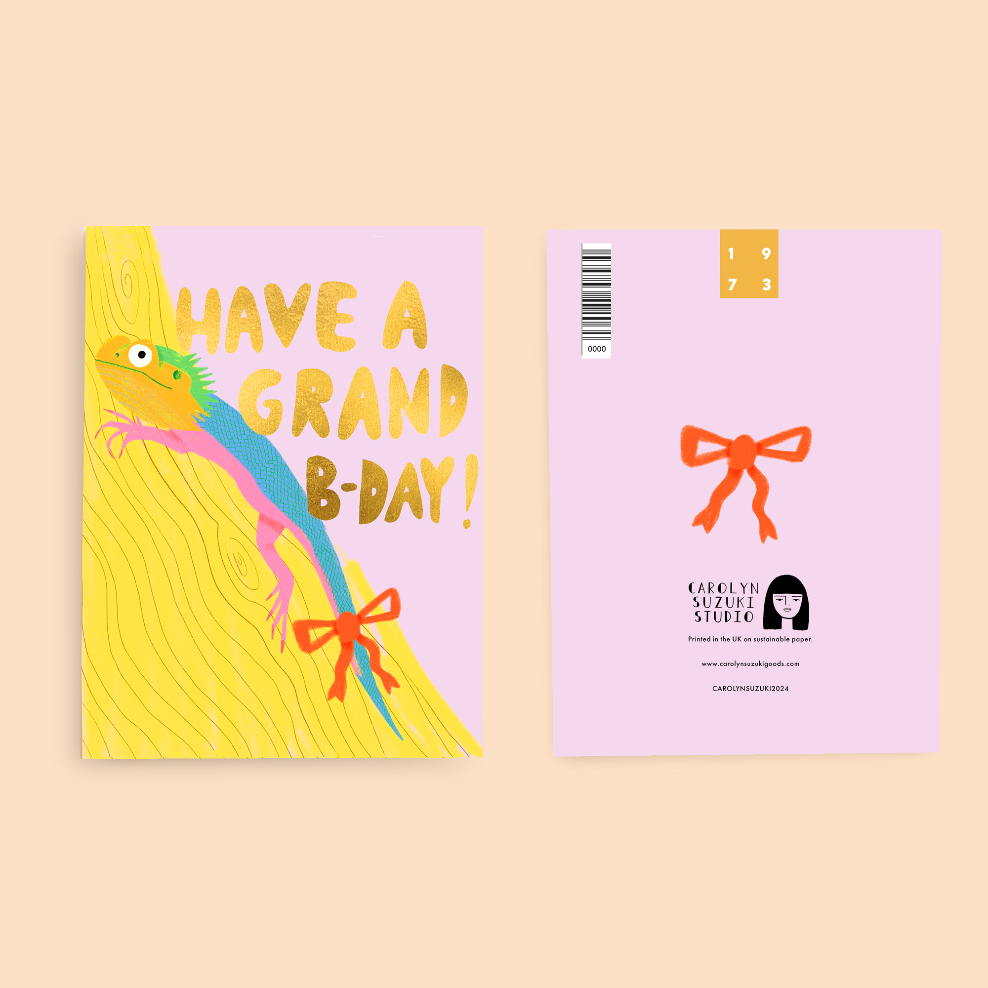 BEARDY DRAGON - Birthday Card