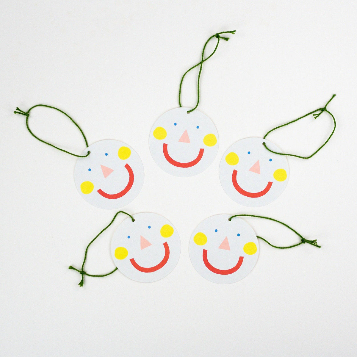 Smiley Face Gift Tags -5pk