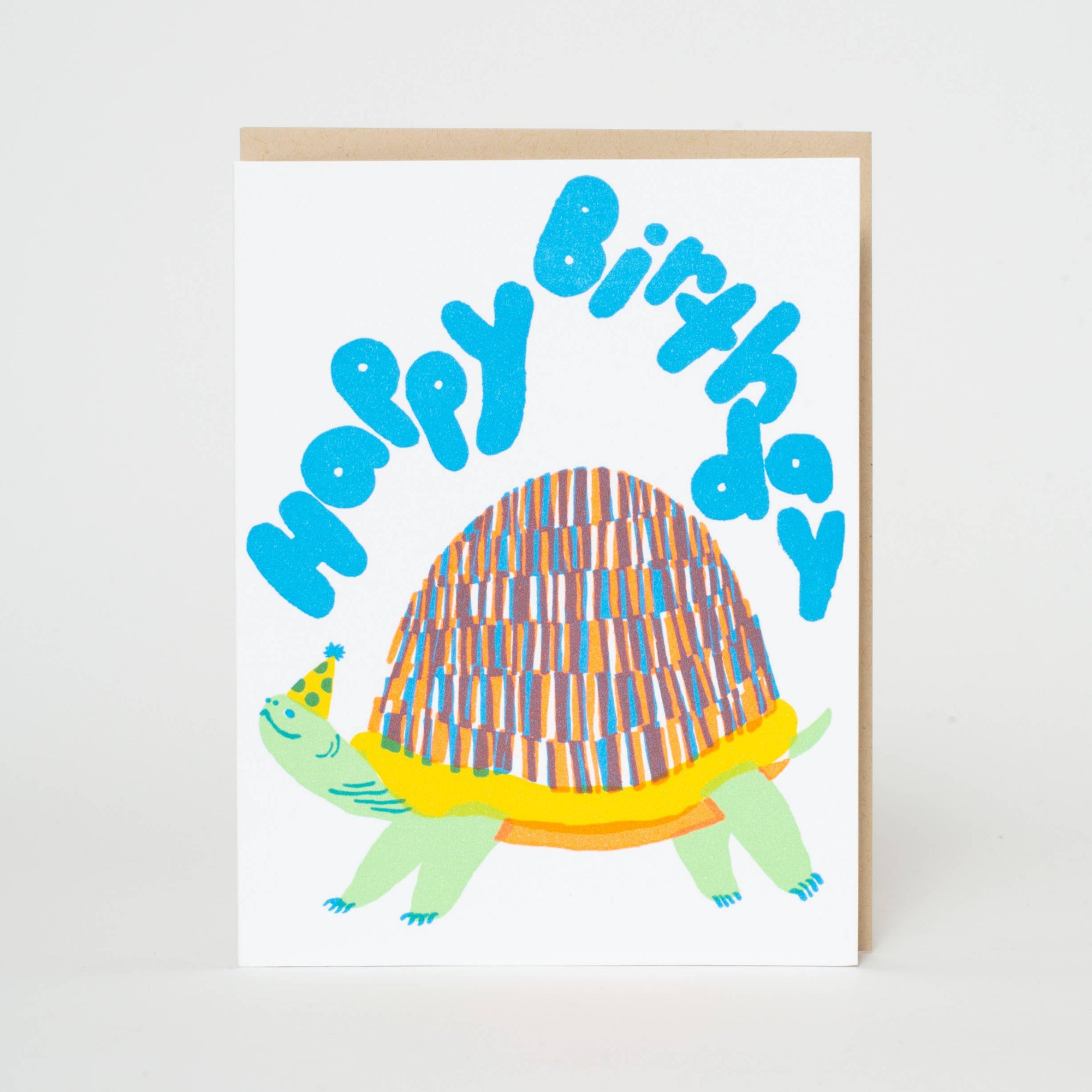 Turtle Birthday Letterpress Card