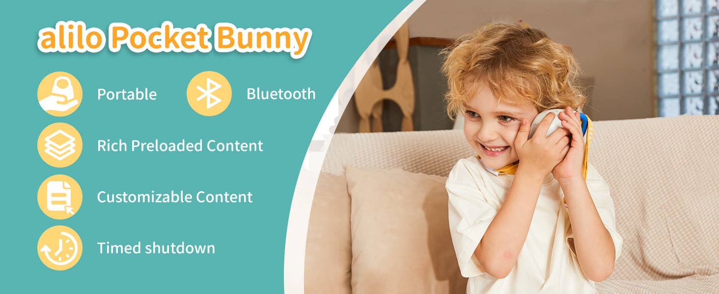 Pocket Bunny – Travel-Friendly Kids' Music Player & Soother