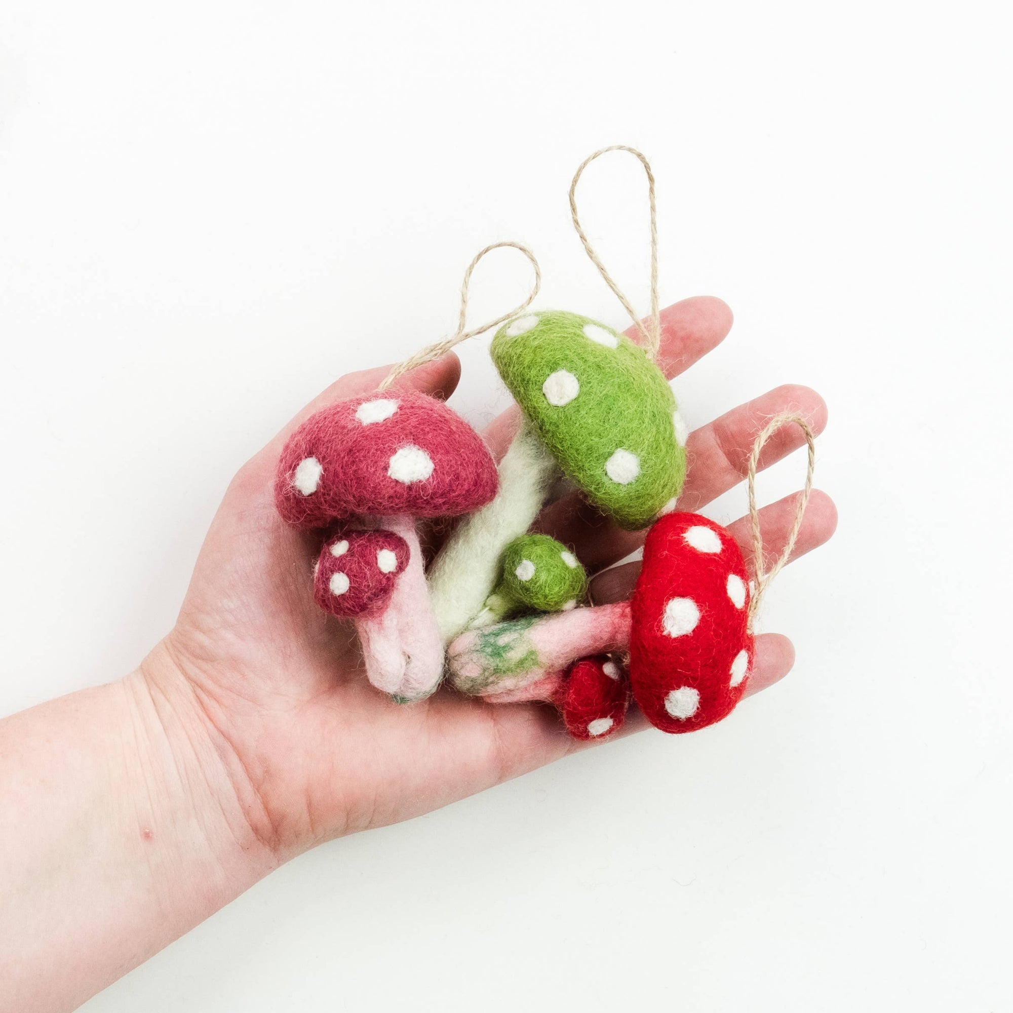 Felt Mushroom Ornaments