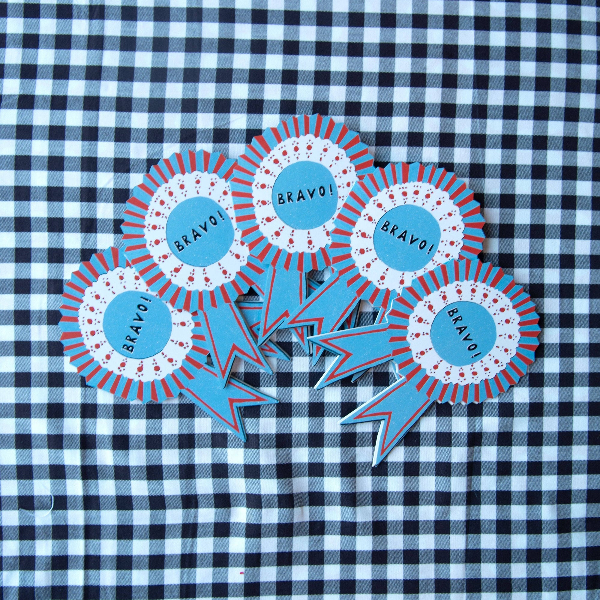 Bravo Medallion - Die Cut Card