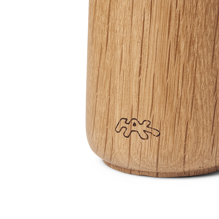 Wooden product with a brand logo on a transparent background