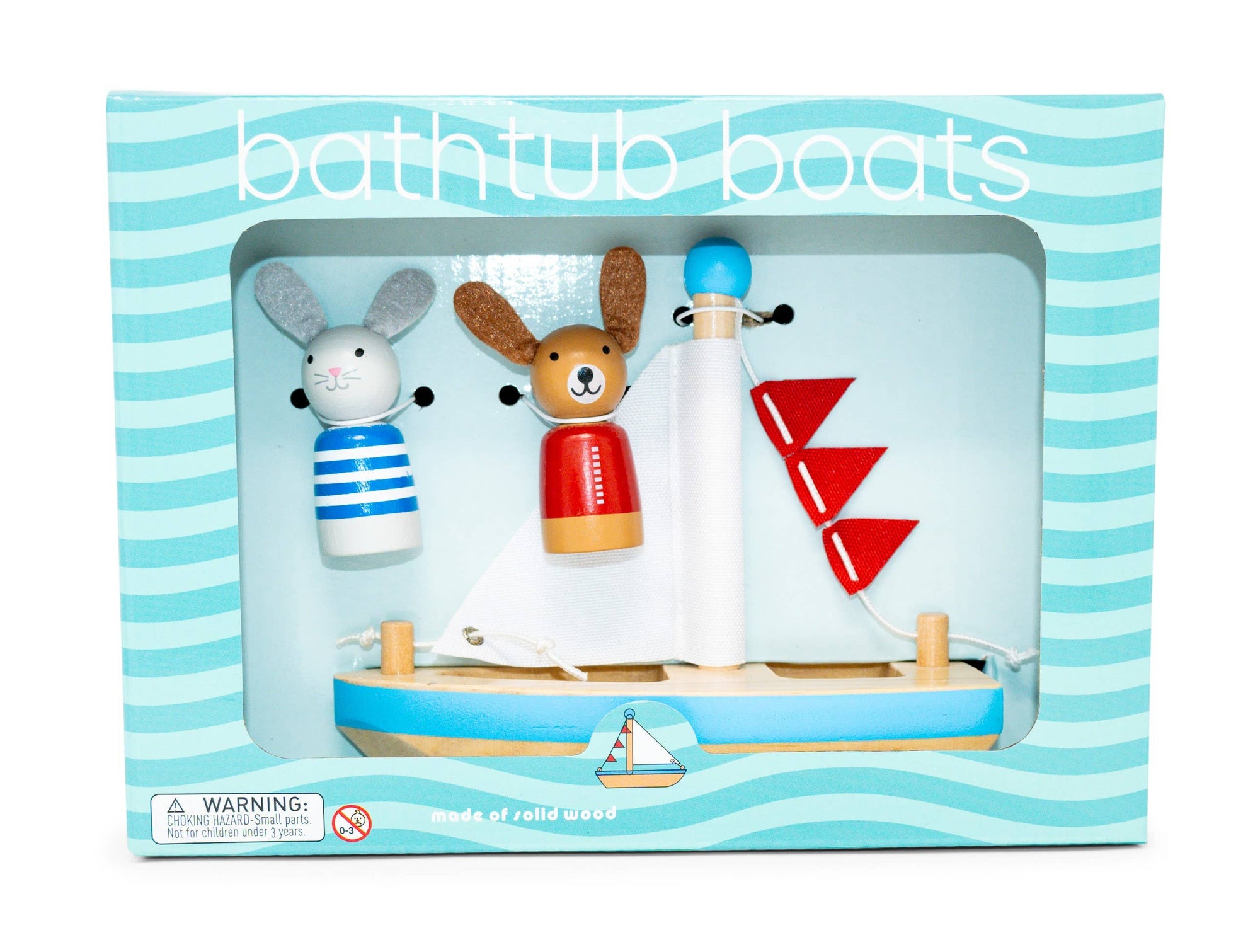Boats & Buddies Bath Toy - dog & bunny