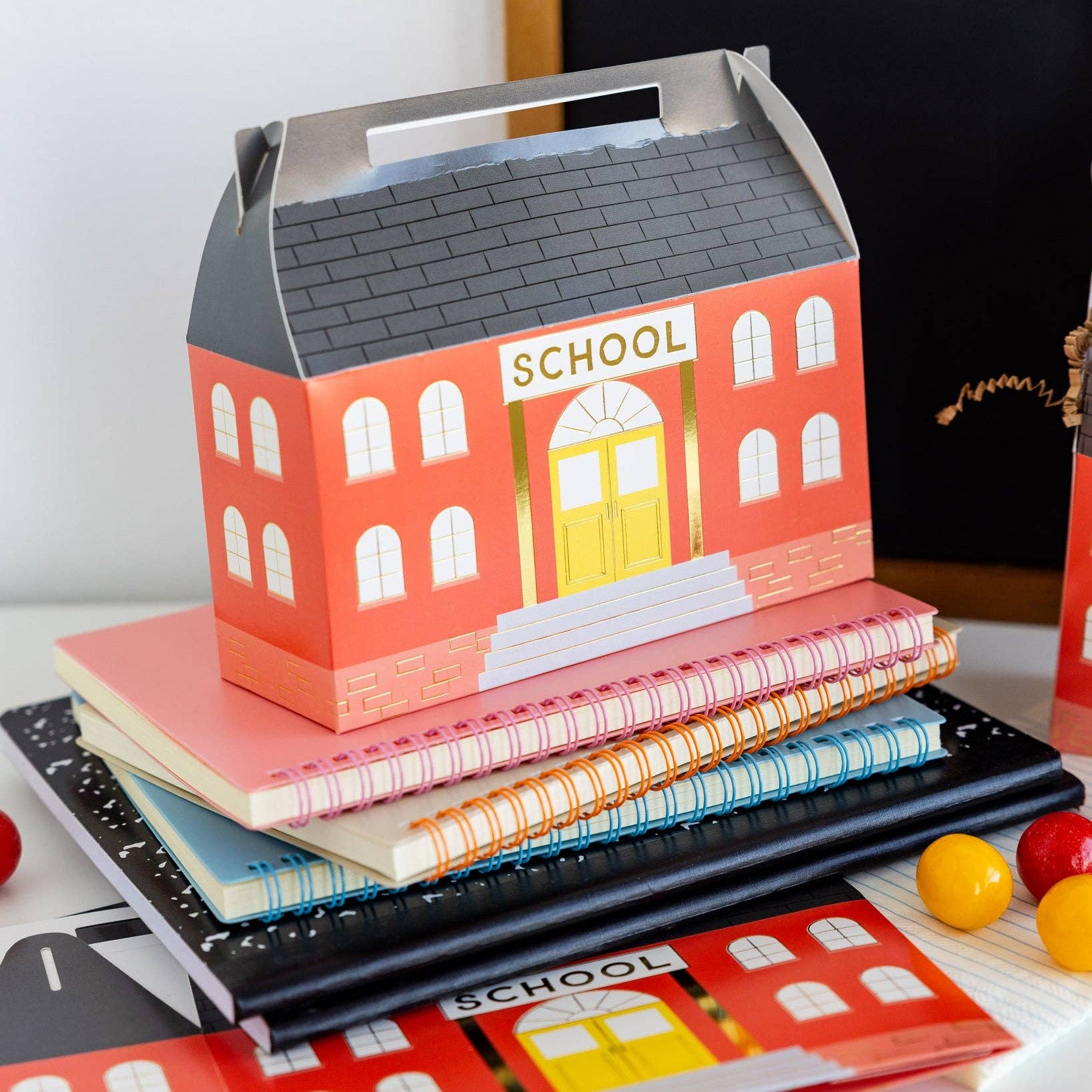 School House Halloween Treat Boxes (8pk)