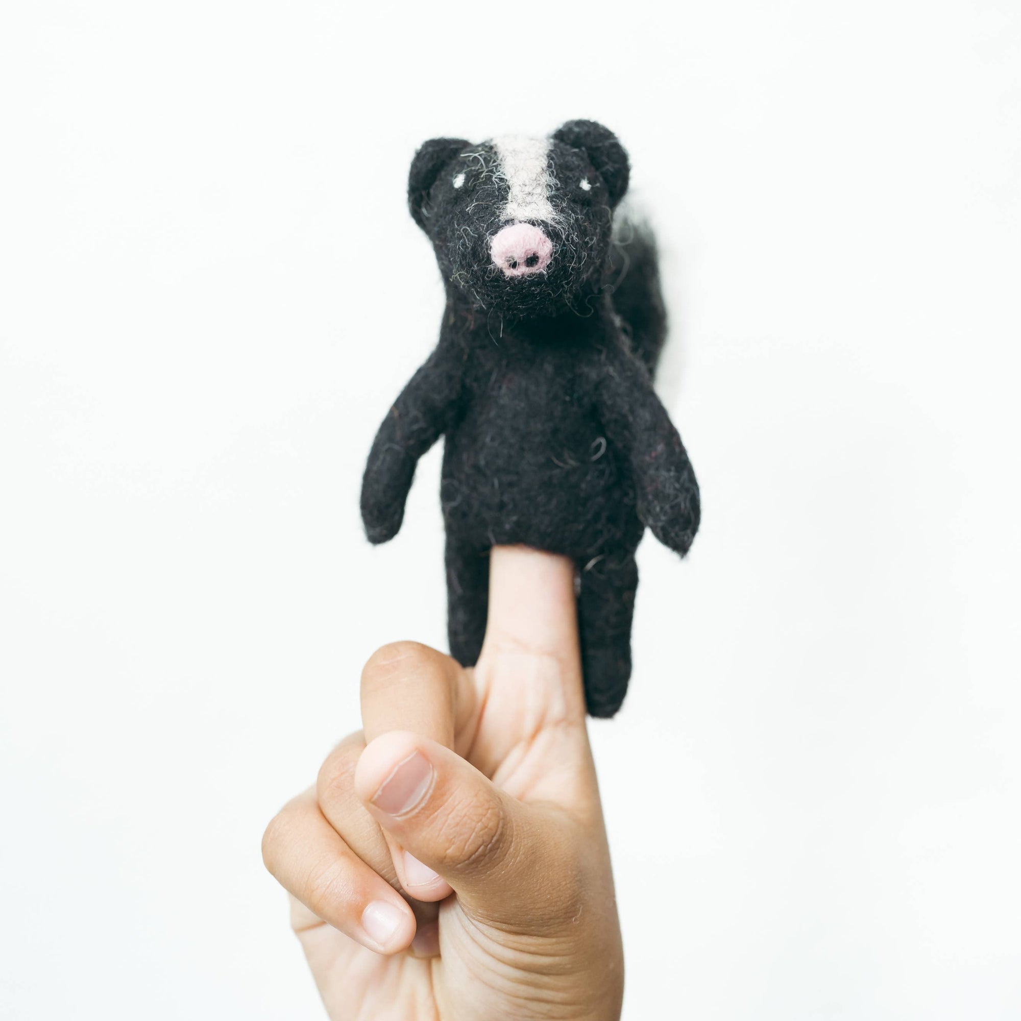 Skunk Finger Puppet