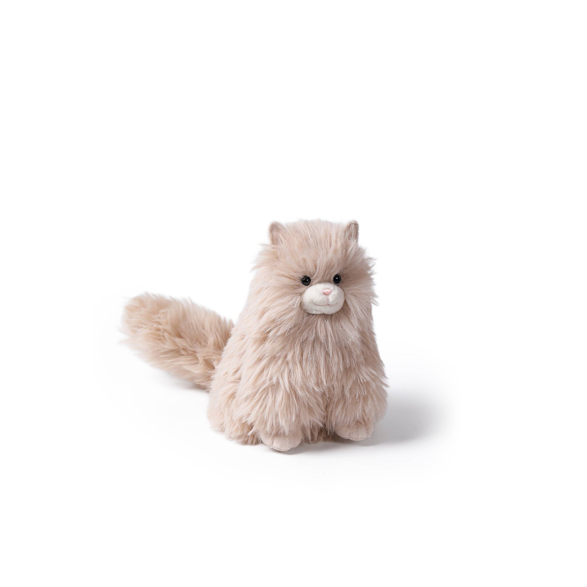 Warm Latte Ragdoll Cat Plush Animal 10"