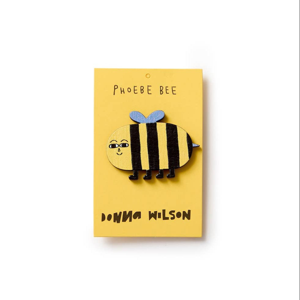 Phoebe Bee Pin Badge-Donna Wilson