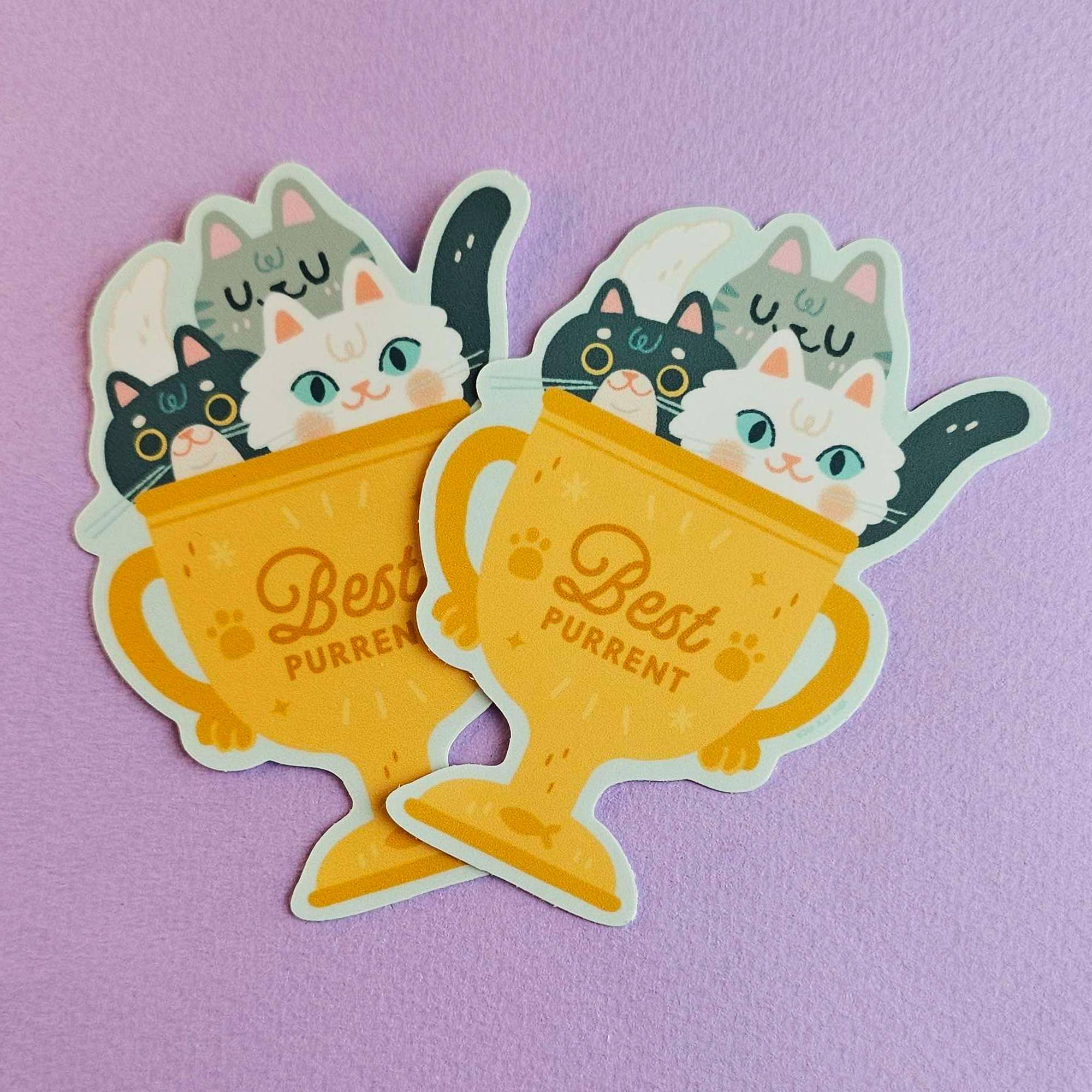 Best Purrent Cat Sticker