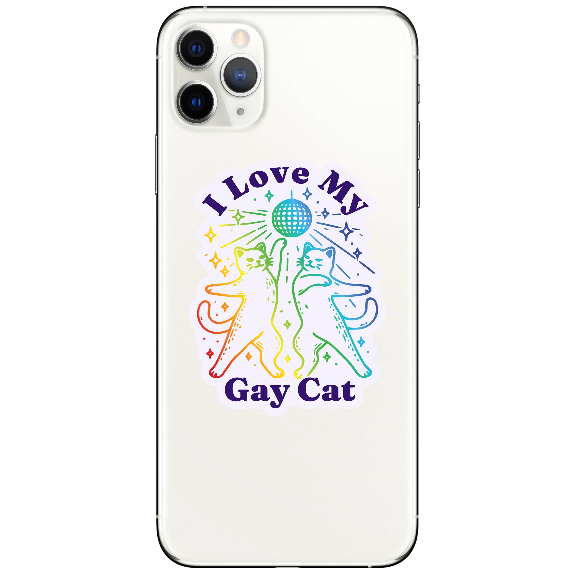 I Love My Gay Cat High Quality Vinyl Sticker