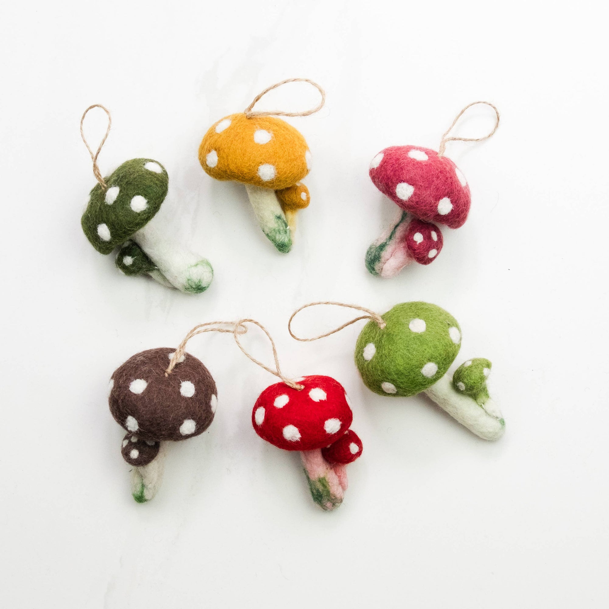 Felt Mushroom Ornaments