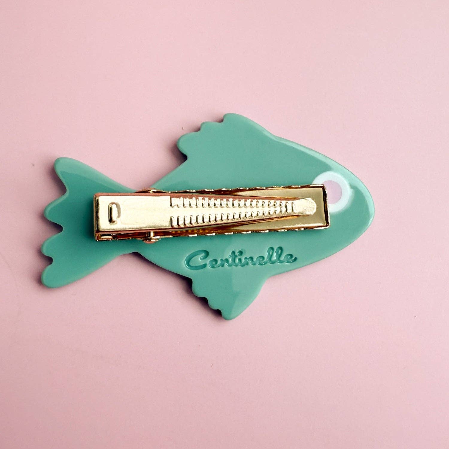 Green Fish Alligator Hair Clip