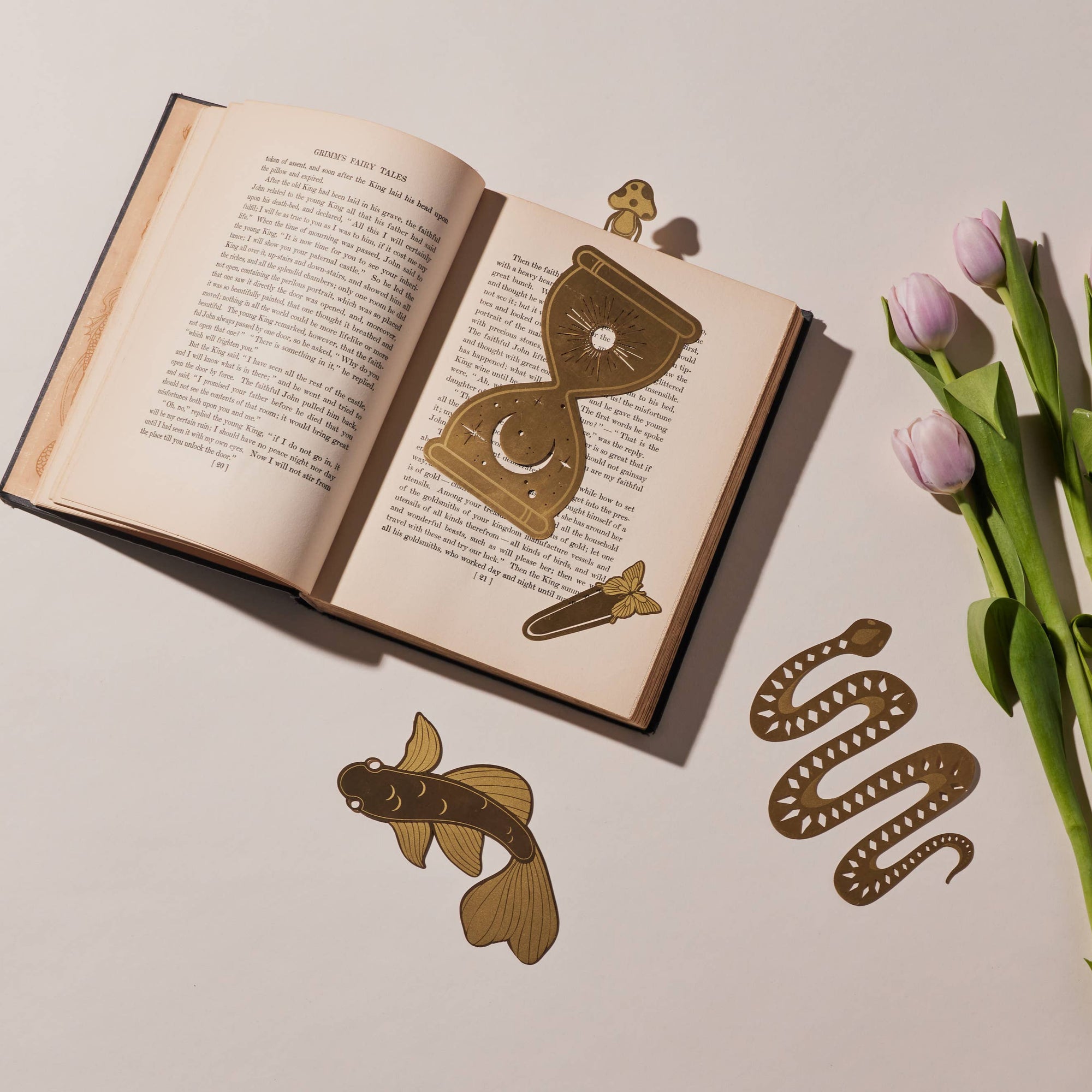 Metal Bookmark - Koi Fish