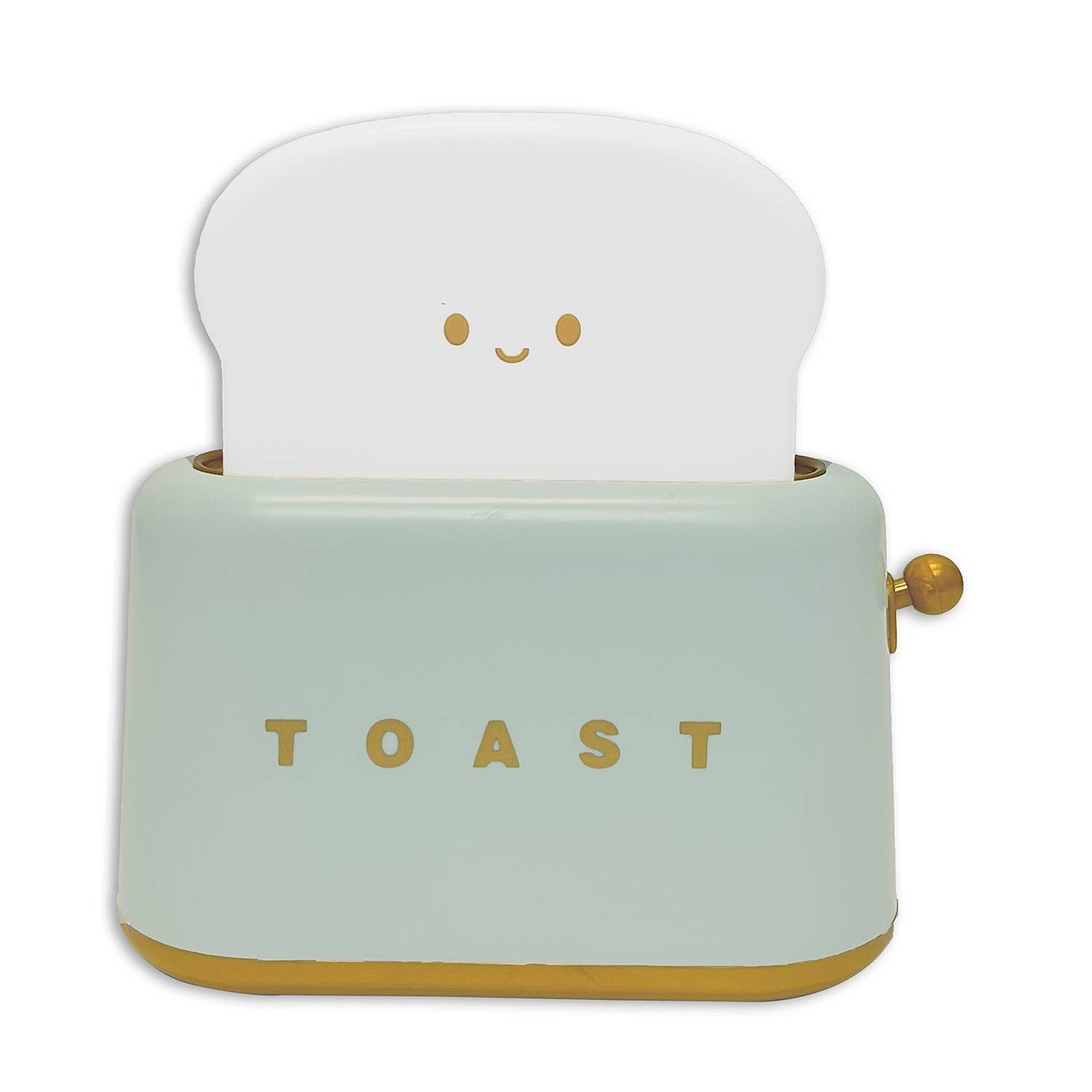 Silicone case with a smiley face design on top, labeled 'TOAST', on a white background.