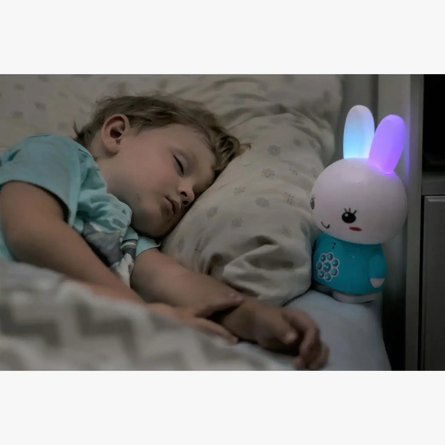 Honey Bunny Blue – Nightlight Toy with Stories & Music