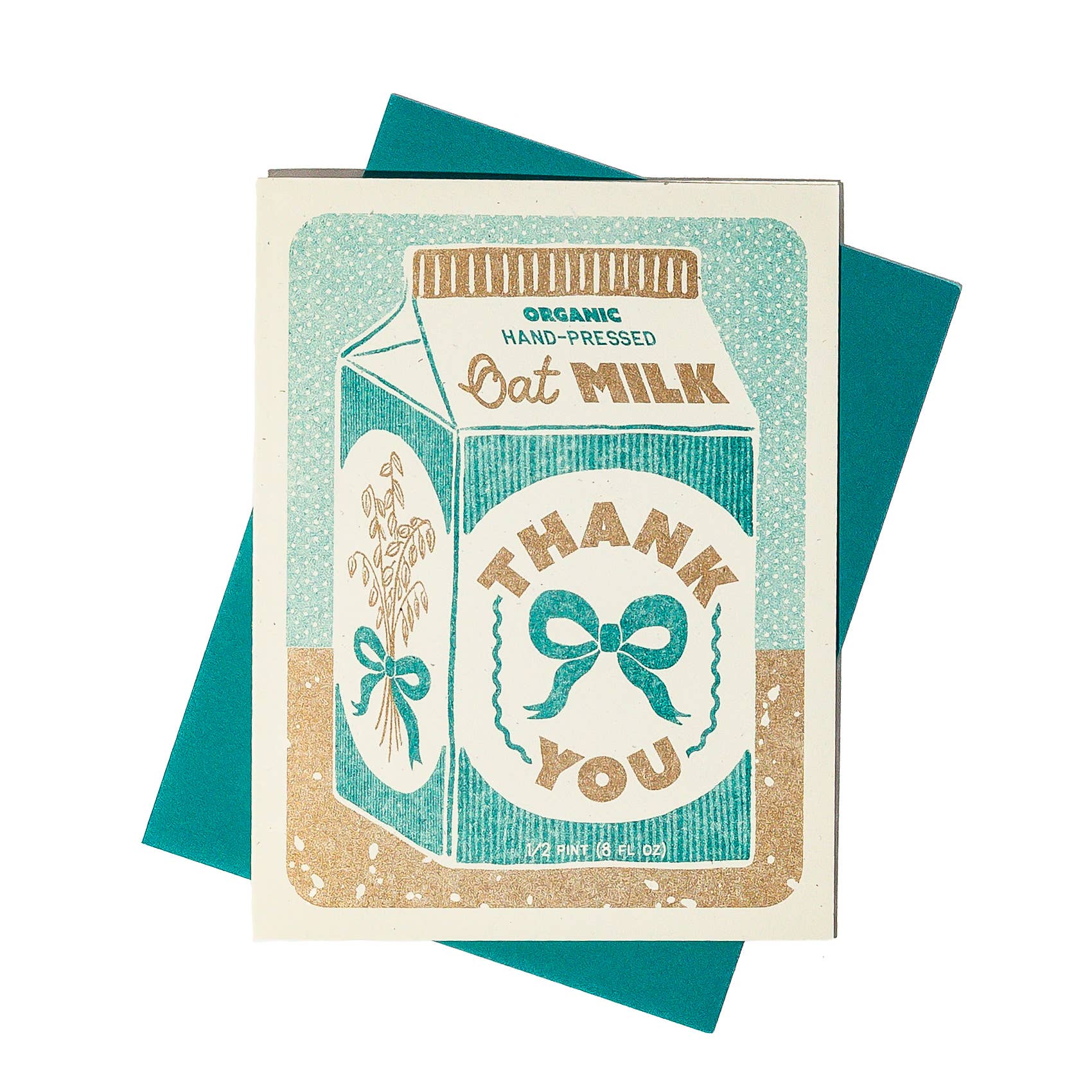 Oat Milk Thank You - Risograph Card