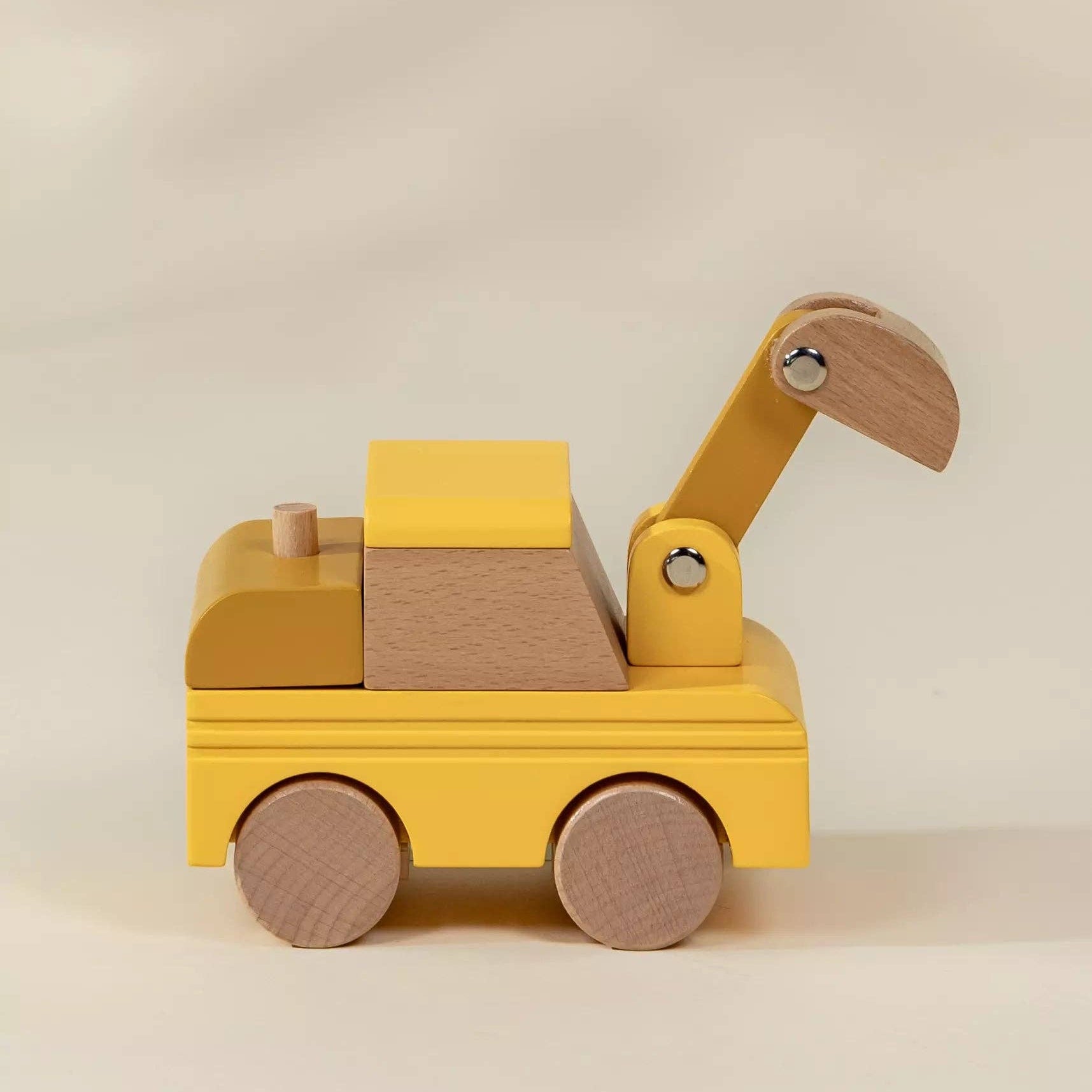 Wooden Construction Vehicle - Excavator