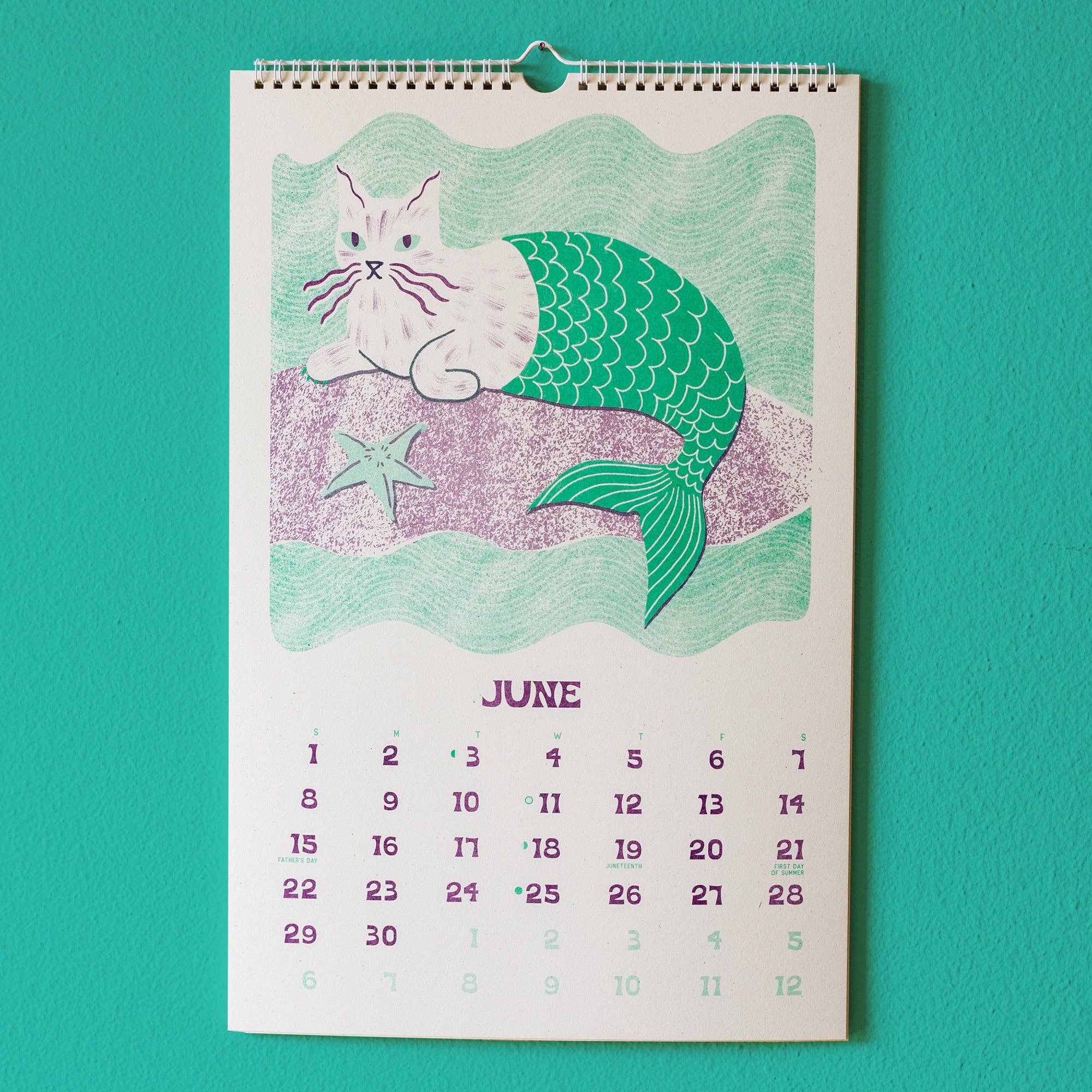 2025 Risograph Wall Calendar - Ain't Life Grand?