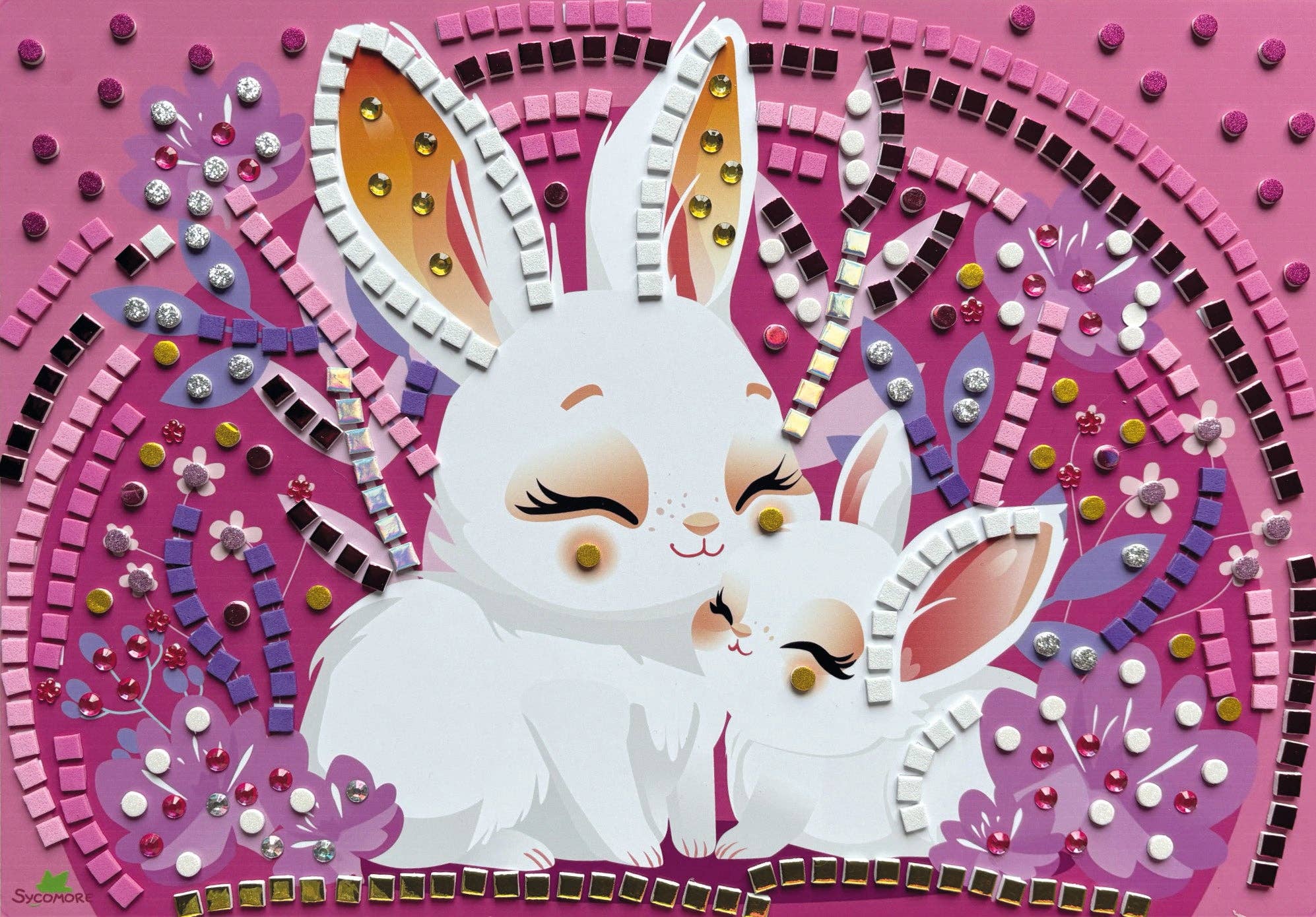 Stick'N Fun - XL Mosaics Cuddly Animals