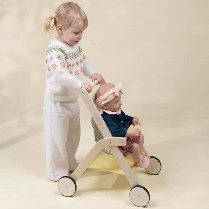 Wooden Dolls’ Stroller