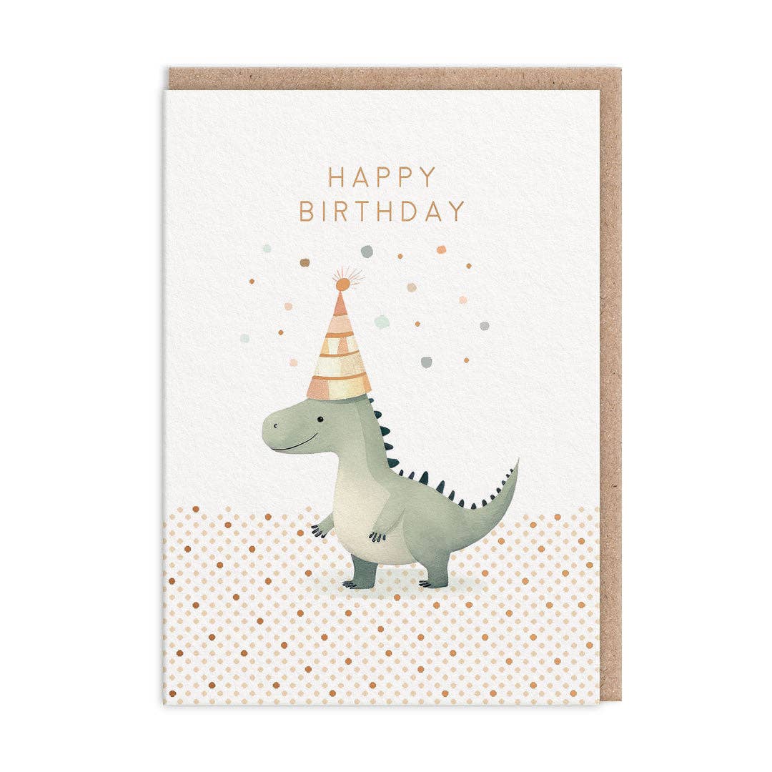 Dinosaur Birthday Card -birthday