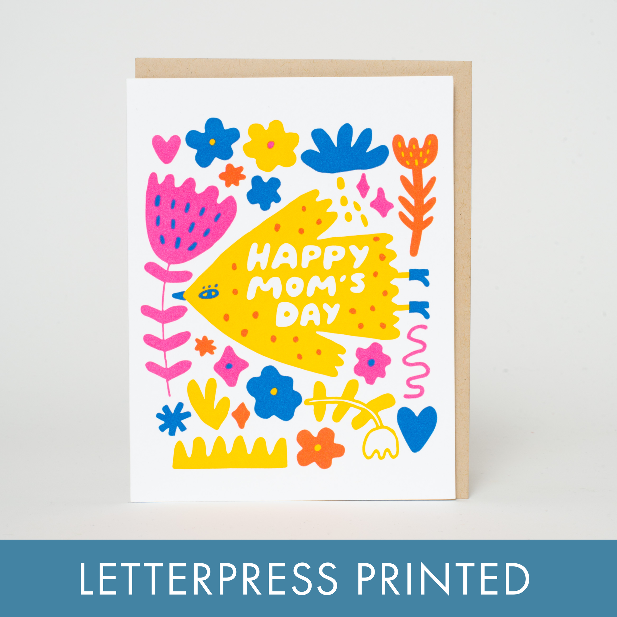Mother's Day Bird Letterpress Card - Suzy Ultman
